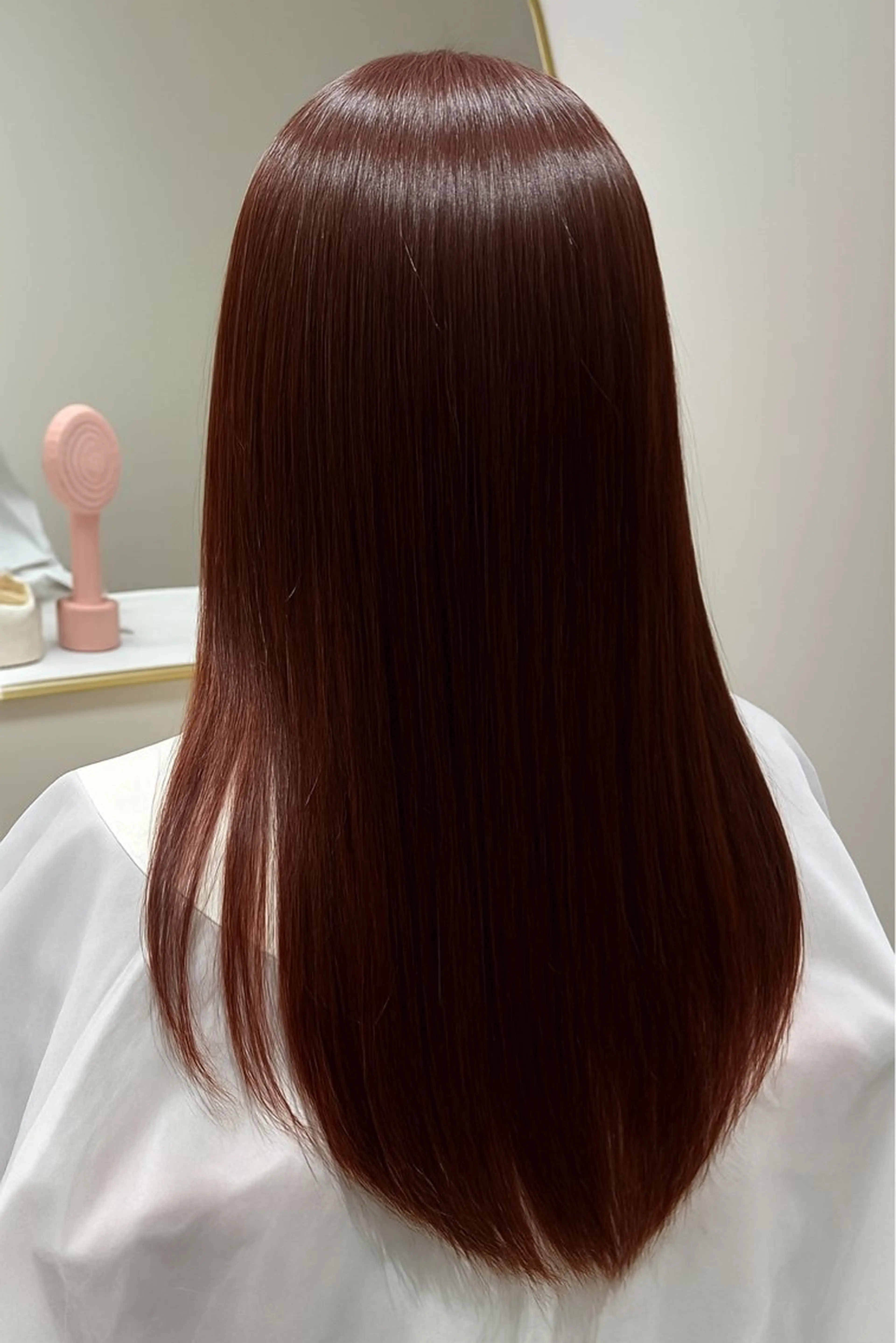 ロング ミストバング ボブ ハイライト 髪質改善 韓国風ヘア カット ヘアカラー トリートメント The Apartment of Solon Citta 船橋609所属・髪質改善/美髪/個室 /マンツーマン/ハラのヘアスタイル