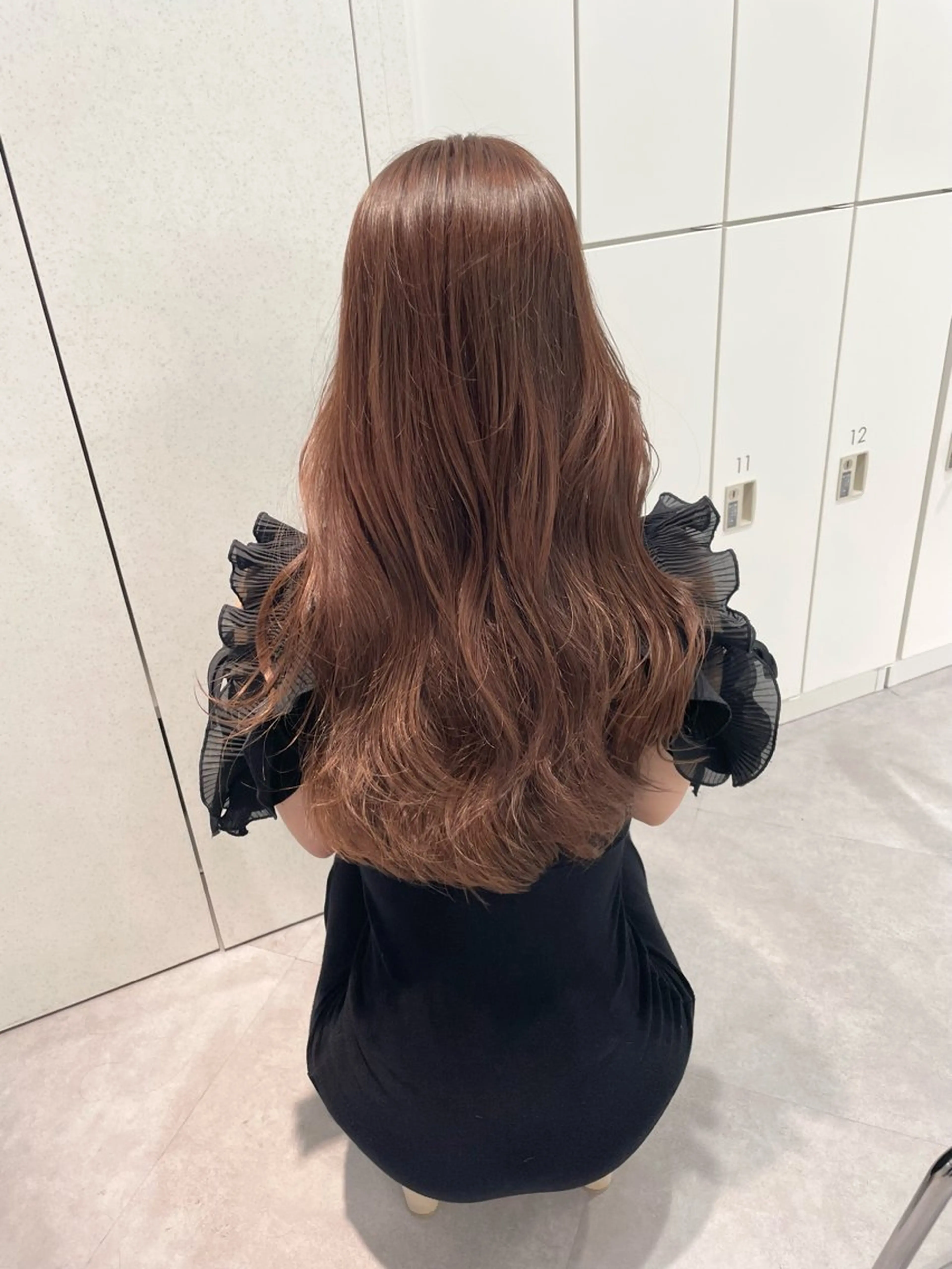 ロング カラー カット ヘアカラー トリートメント 新宿/韓国ヘアレイヤ ー/髪質改善/岡崎のヘアスタイル