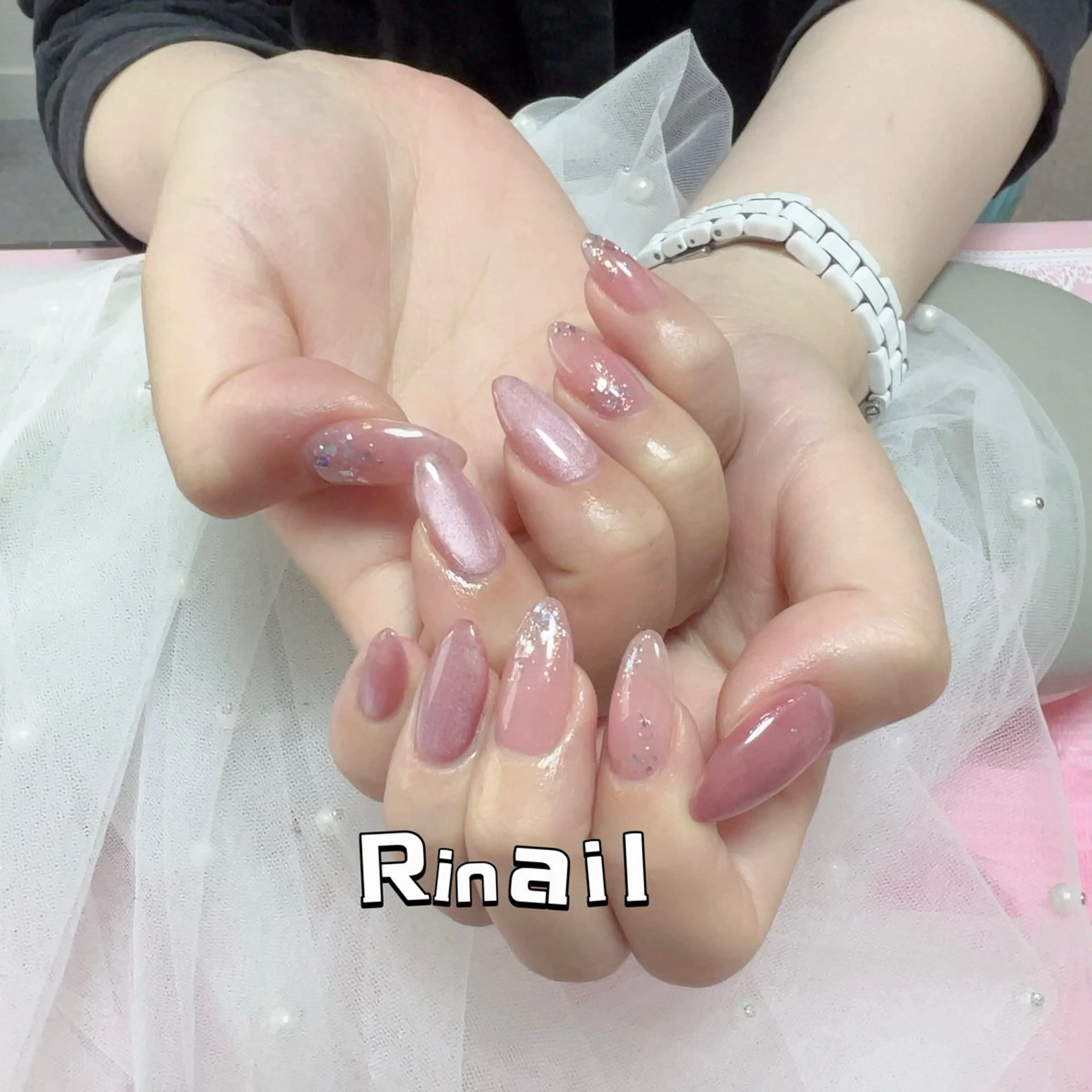 ネイル アートネイル チークネイル 長さ出し フラッシュネイル フットネイル ハンドネイル フットネイル ハンドケア YK Rinのネイルデザイン