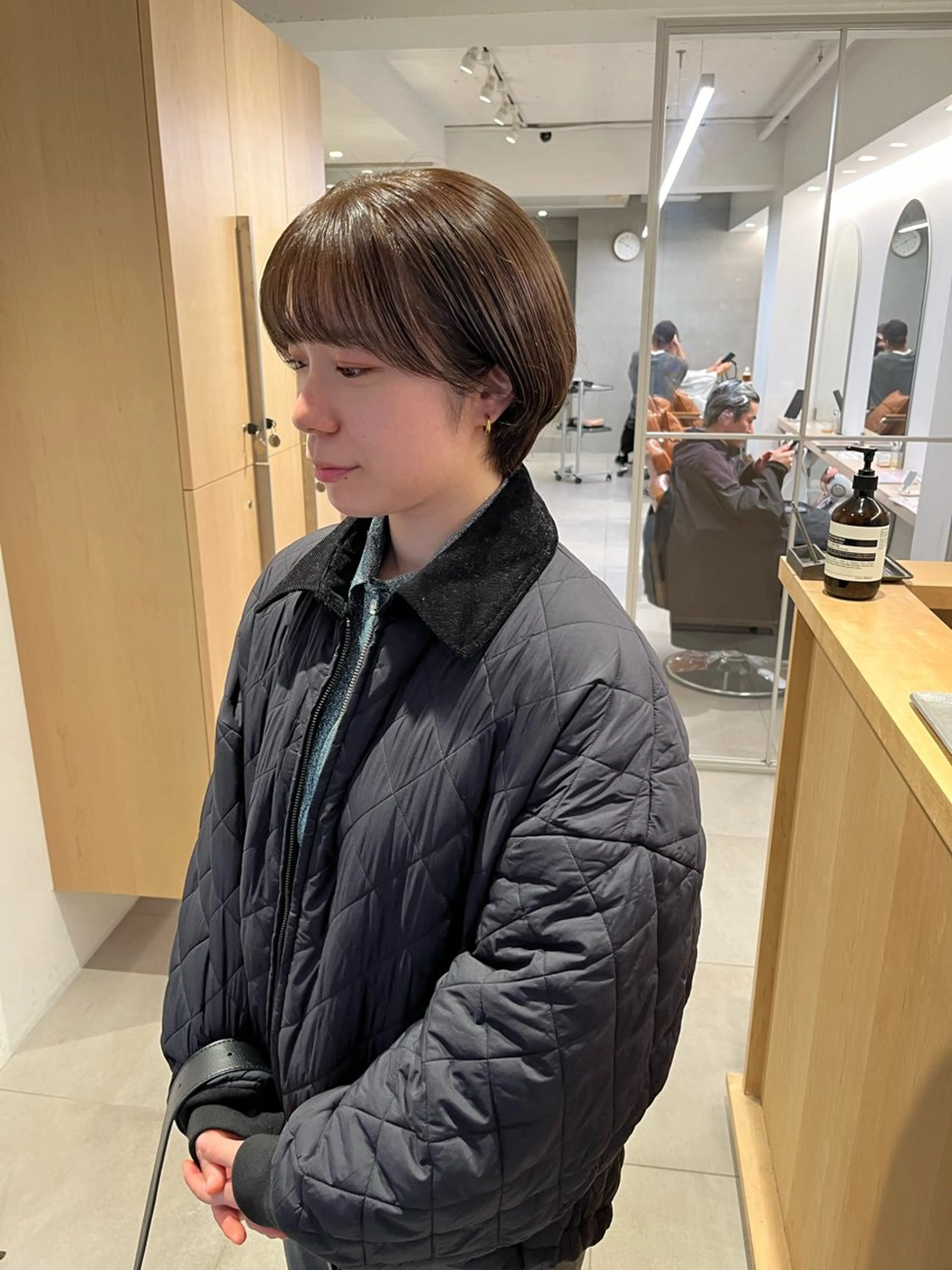 ショート カラー ベージュカラー ブラウンカラー ブラウンベージュ ショートヘア お洒落パーマ/ボブ ❄️Tomoka❄️のヘアスタイル