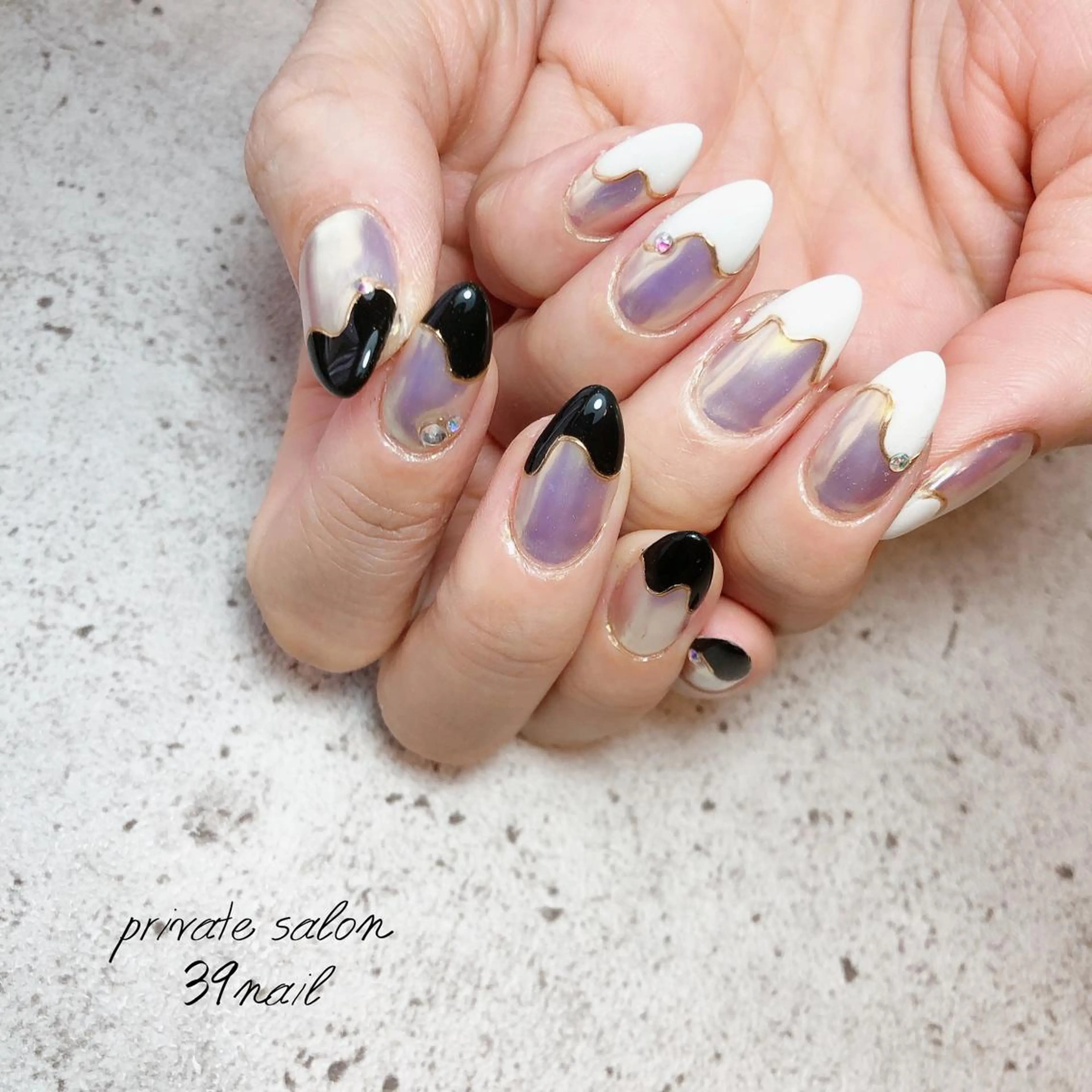 ミディアム ネイル ハンドネイル 京橋 【39nail】のネイルデザイン
