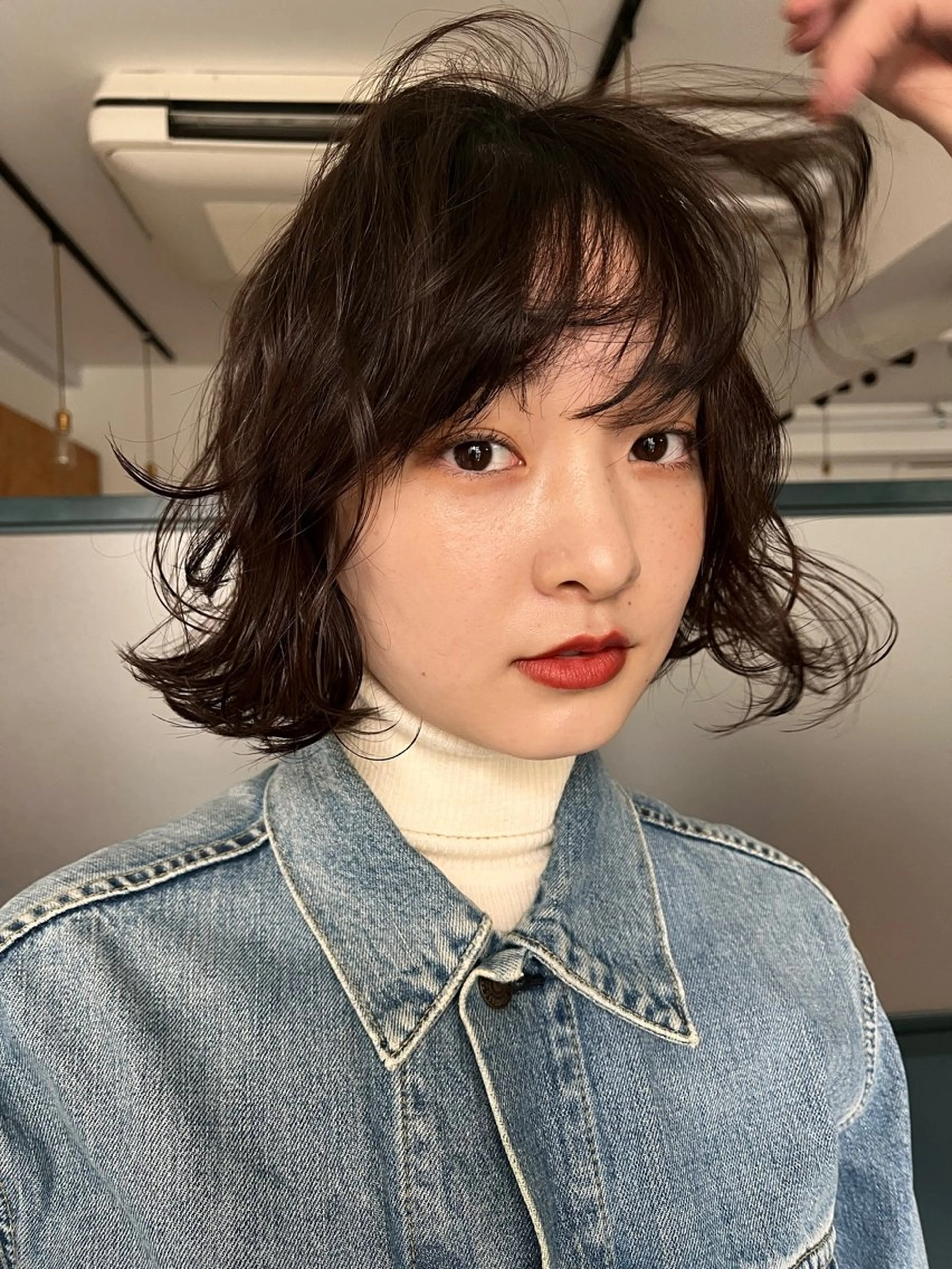 ショート パーマ 暖色・パーマ 🌼クニトウメイのヘアスタイル