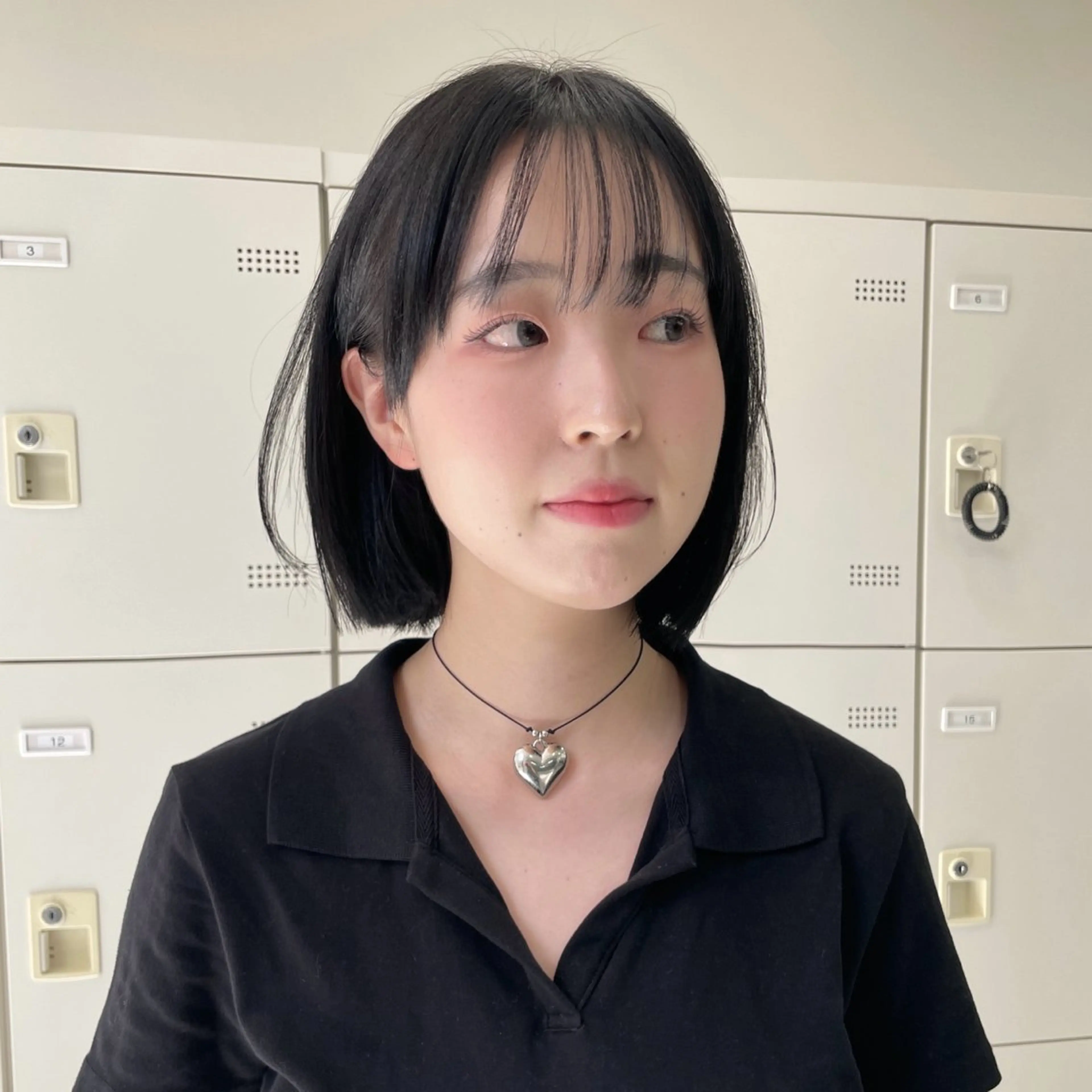 ミディアム カット ヘアカラー トリートメント MOE 福岡韓国ヘア✧︎のヘアスタイル