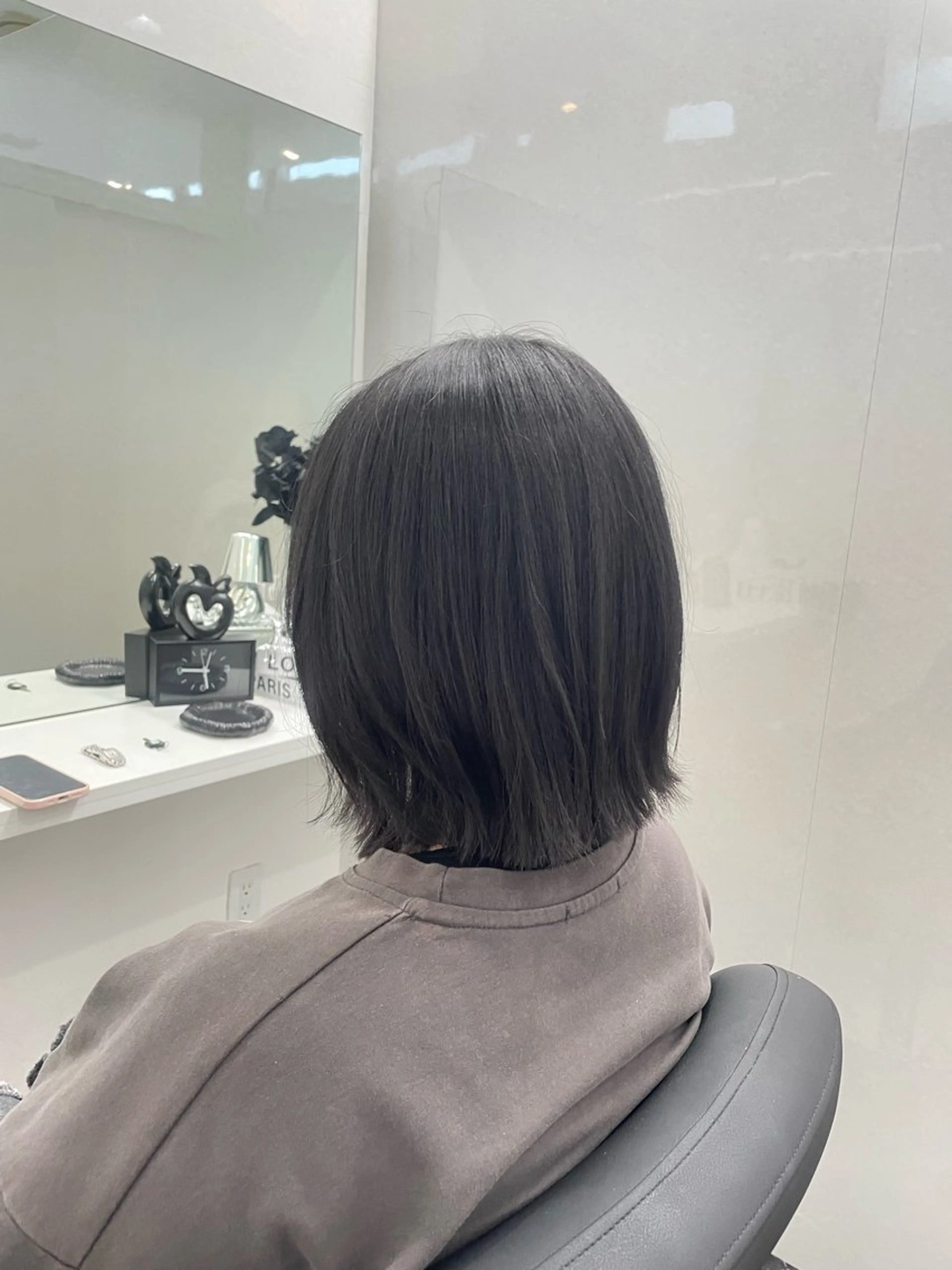 ミディアム カラー グレージュ Blue所属・韓国ヘア🇰🇷 りさのヘアスタイル