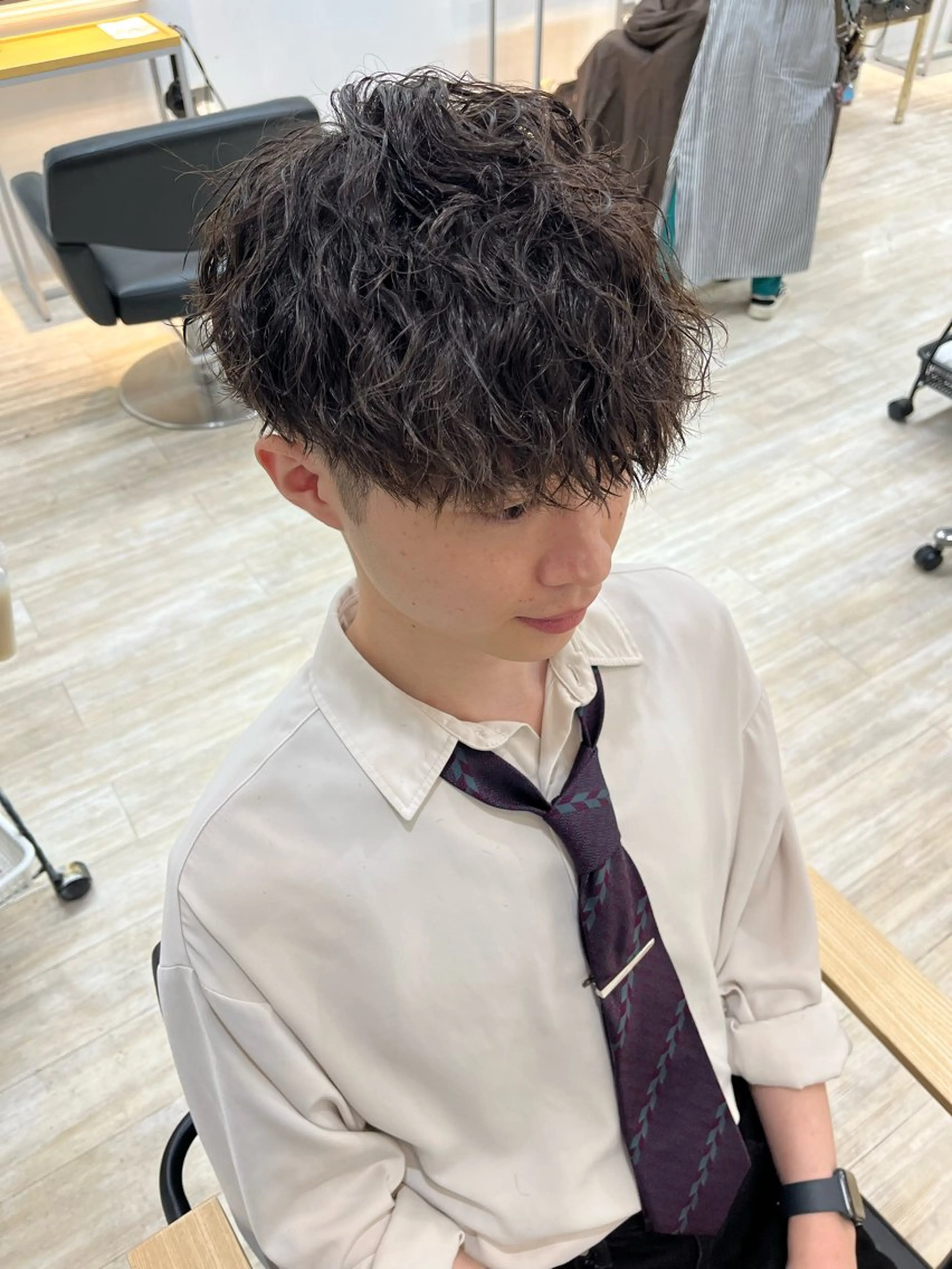 ショート パーマ メンズ Utata literie所属・嵯峨 大地/パーマ/ ハード系/特殊系のヘアスタイル