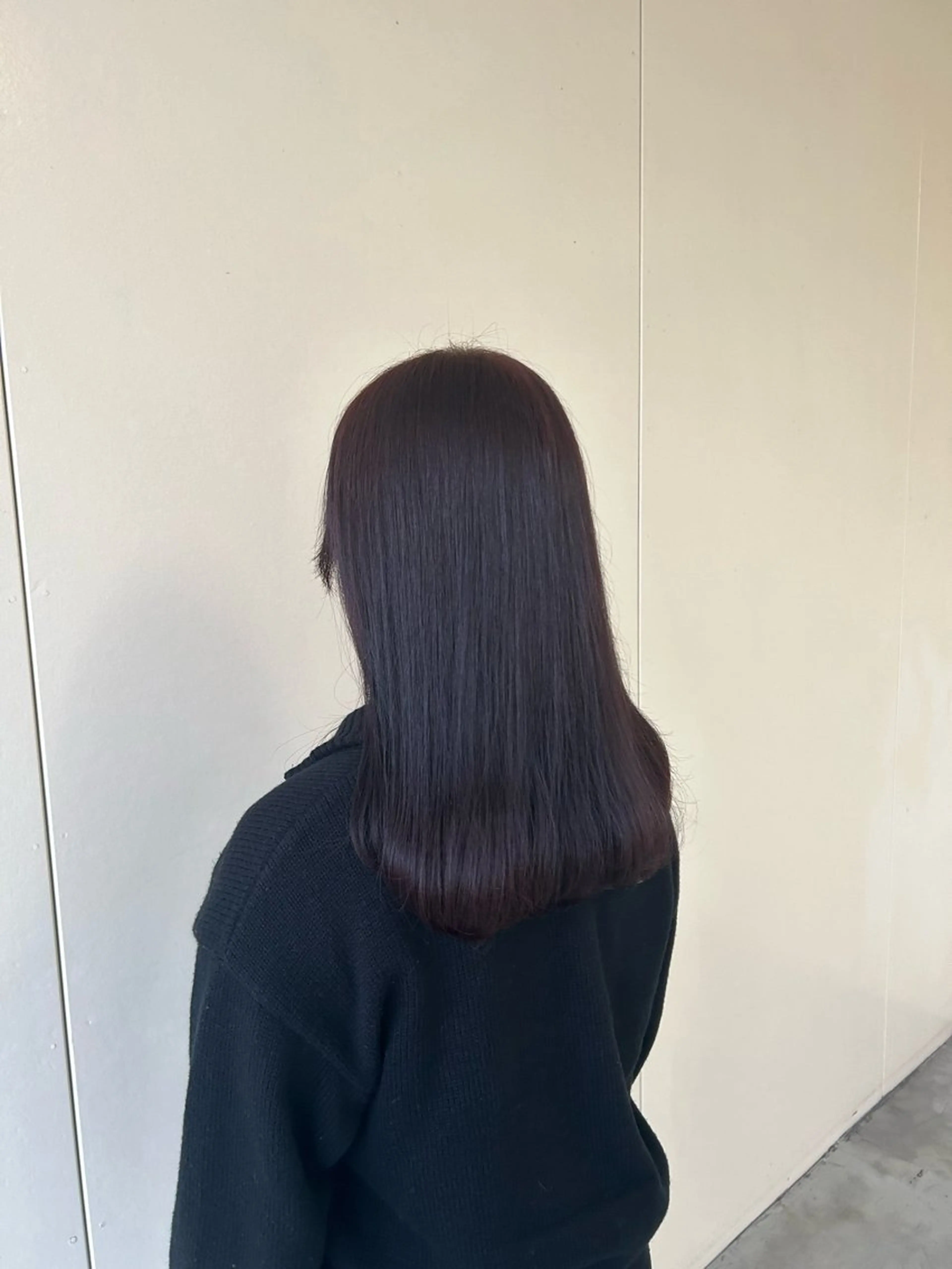 ロング カラー レッドカラー トリートメント カシェリタ🌛 ハルナのヘアスタイル