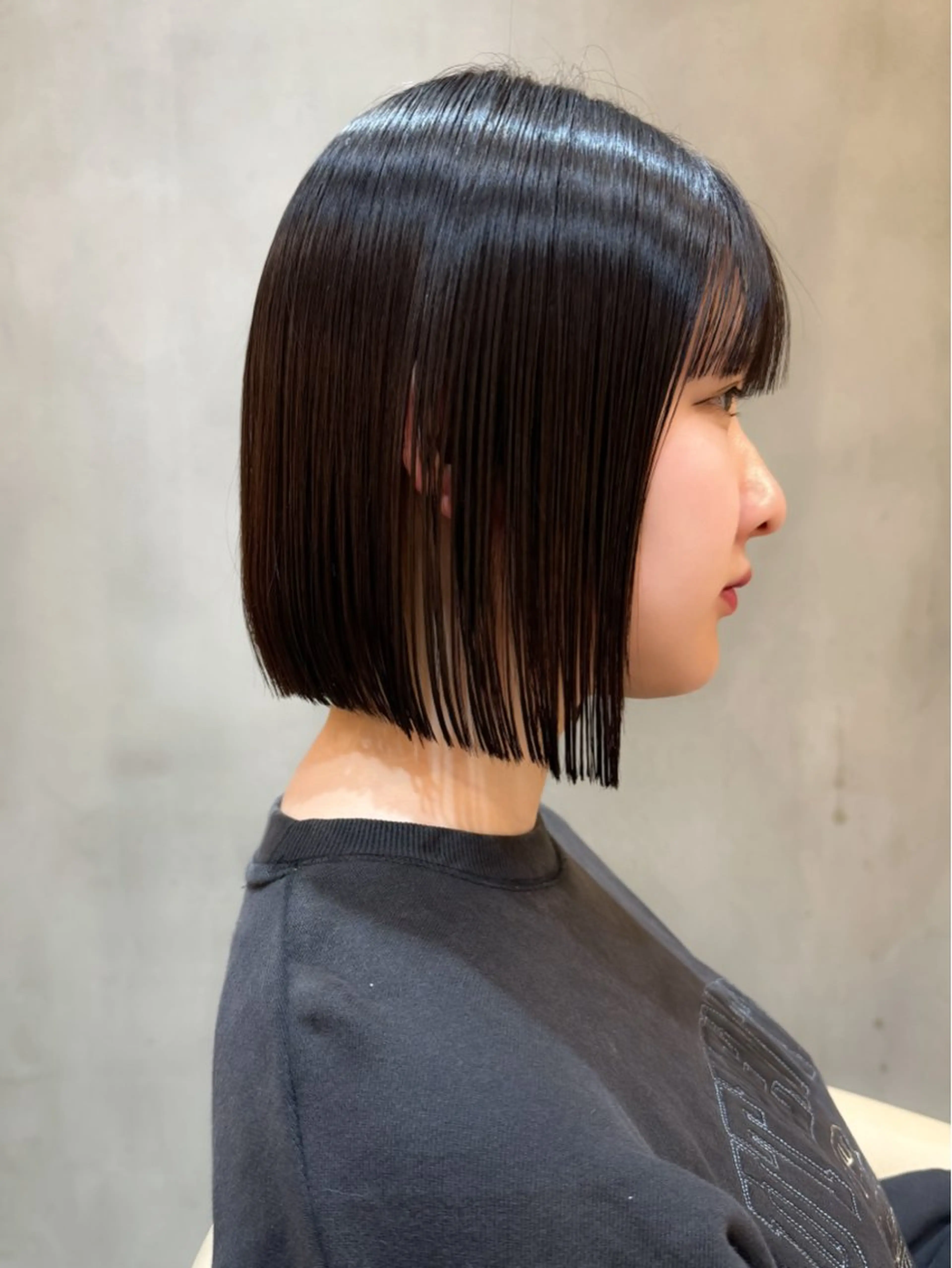 ミディアム カット ヘアカラー 縮毛矯正 トリートメント 🌹ボブ/髪質改善 韓国レイヤー🌹澤口のヘアスタイル