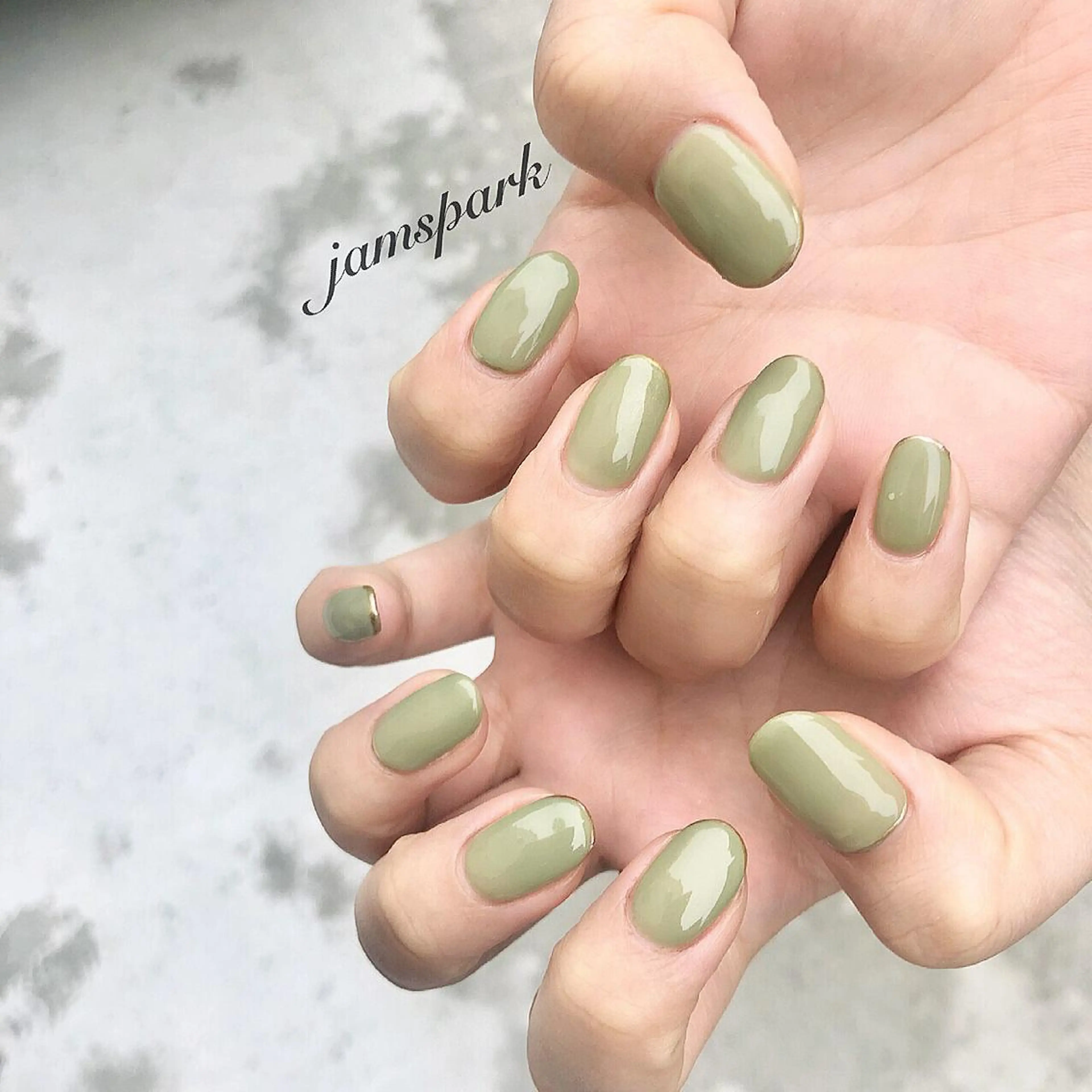 ネイル フレンチネイル ゴールド ニュアンスネイル オフィスネイル ワンカラーネイル ハンドネイル jamspark ✨のネイルデザイン