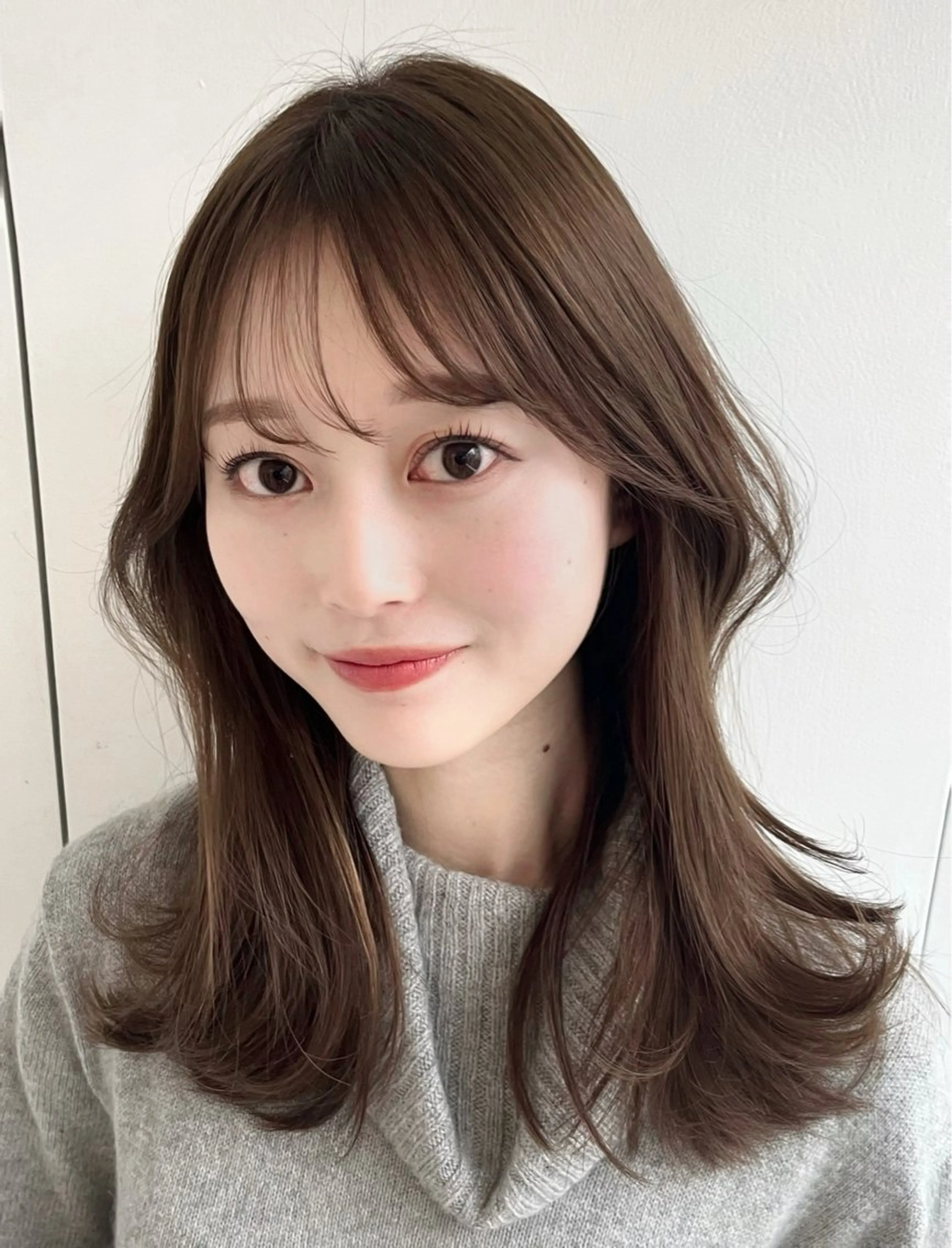 セミロング カラー パーマ ヘアアレンジ 韓国ヘア×顔まわり 🇰🇷和知拓郎のヘアスタイル