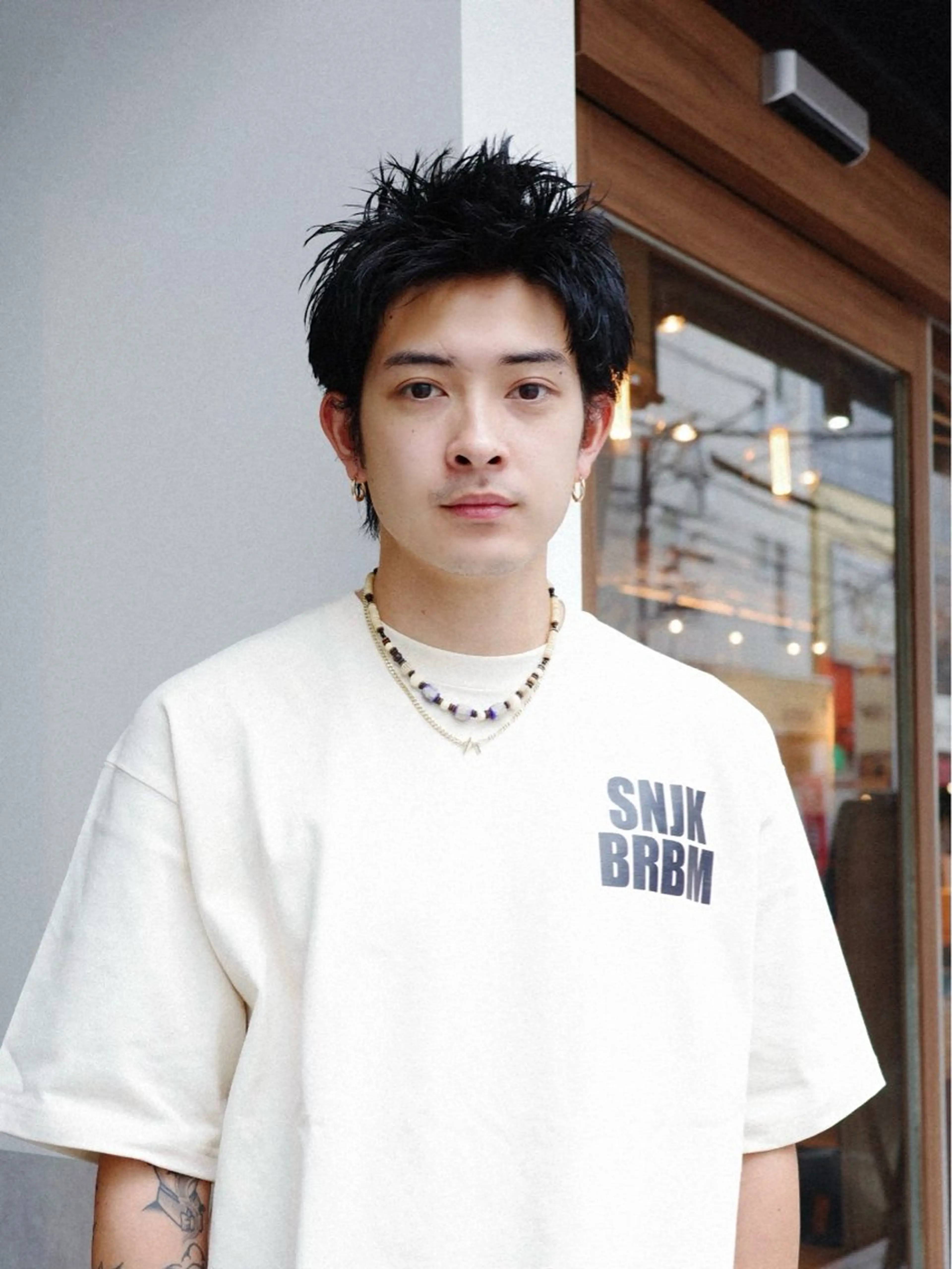 ショート カラー メンズ ハンサムショート 黒髪 グレーブラック ショートヘア カット お洒落カジュアル🍃 まなとのヘアスタイル