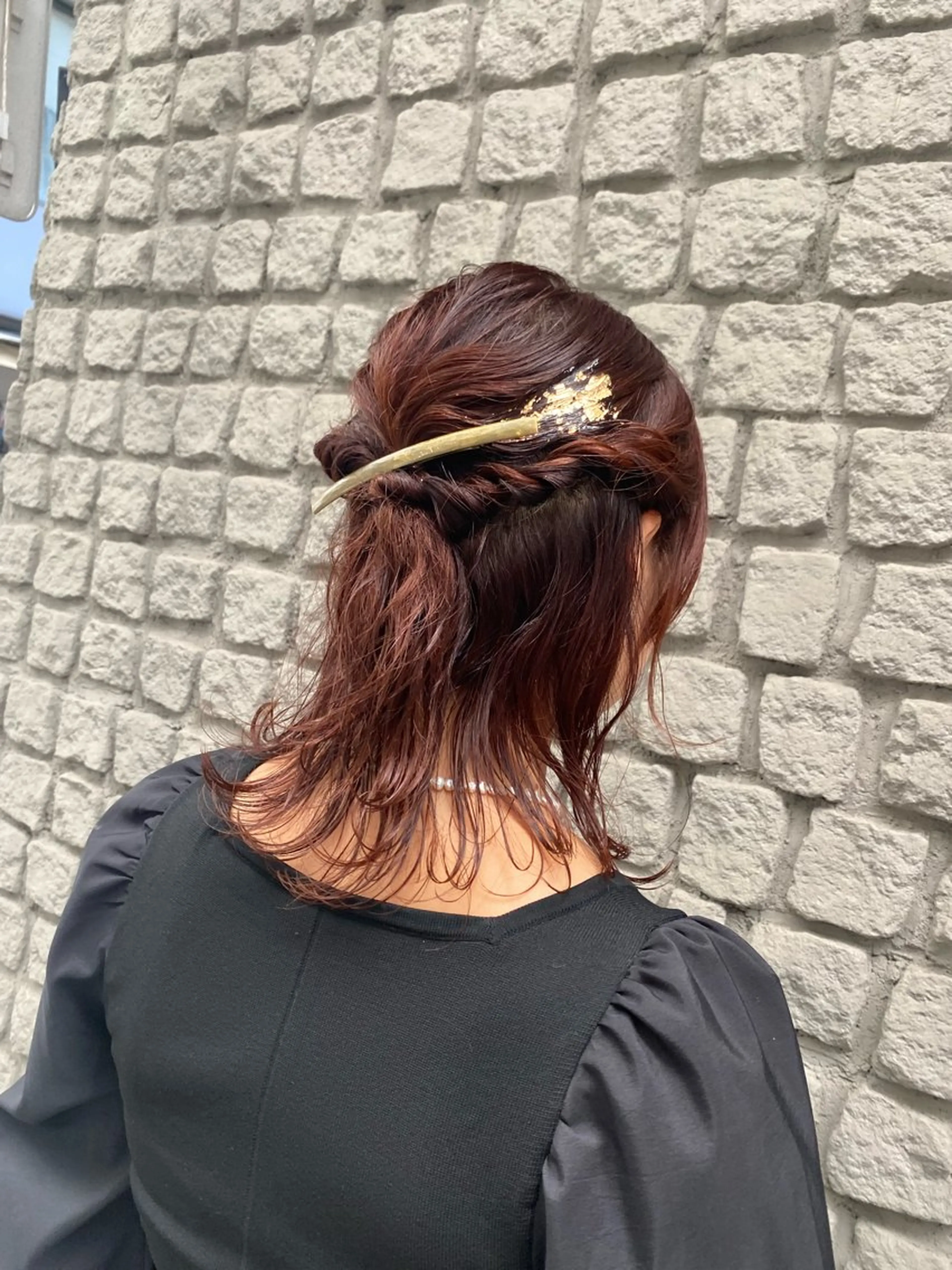 ヘアアレンジ ハーフアップ ウルフカット belle / Honoka🧁のヘアスタイル