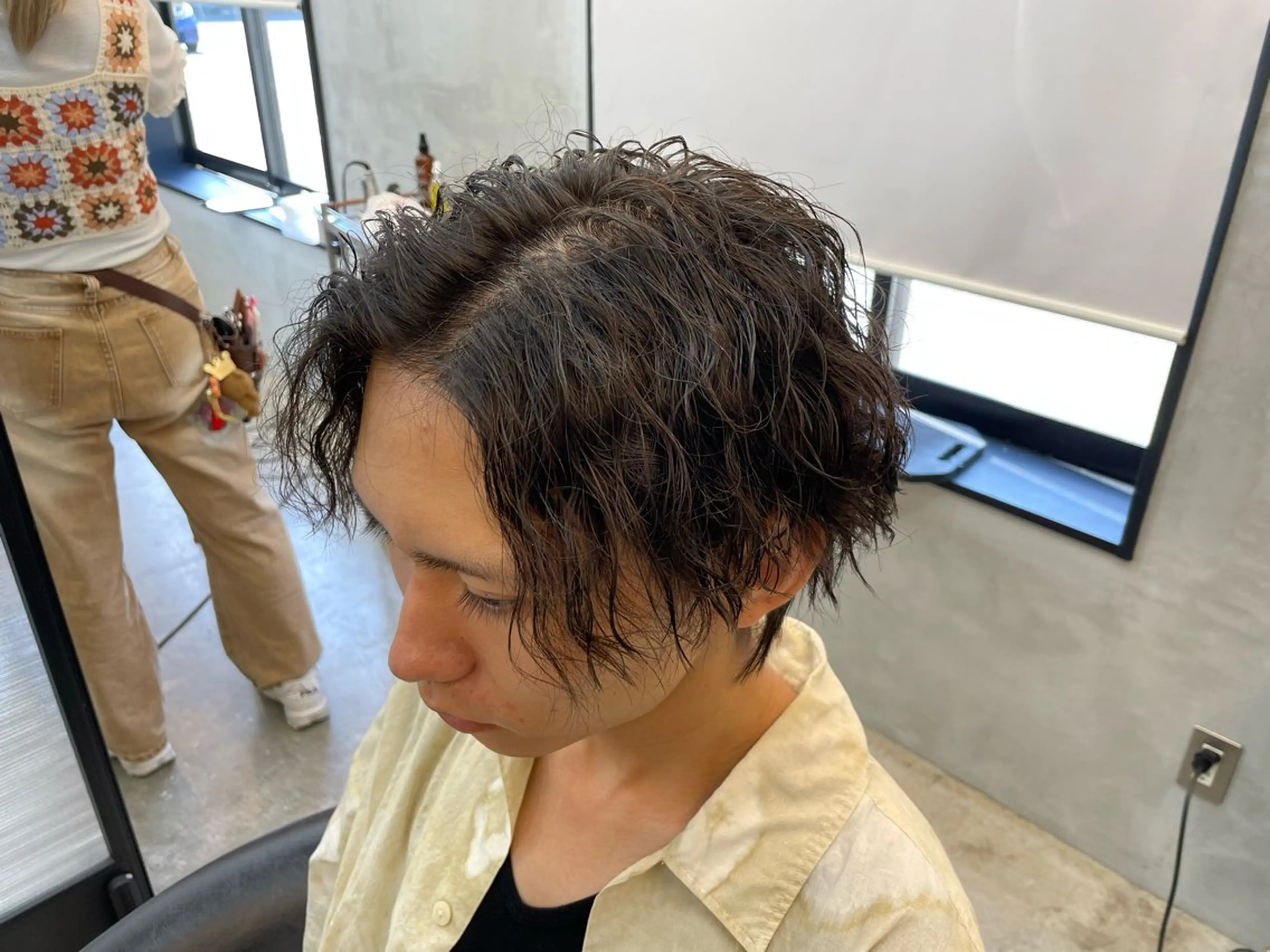 メンズ メンズパーマ カット パーマ トリートメント メンズ🔥 松本明日翔のヘアスタイル