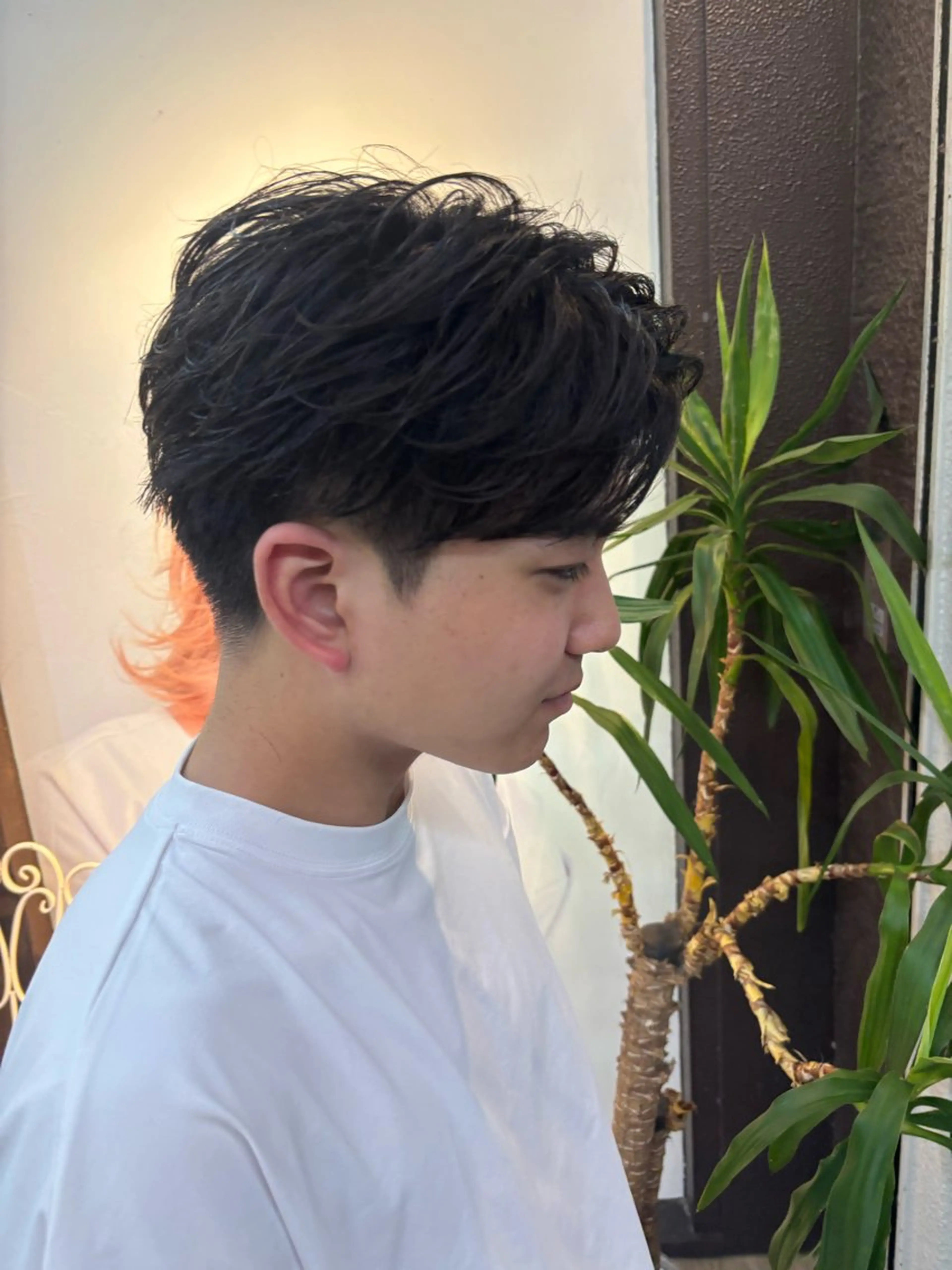 パーマ メンズ メンズパーマ カット パーマ 小手巻きパーマ/毛流 れパーマ/RYUTOのヘアスタイル