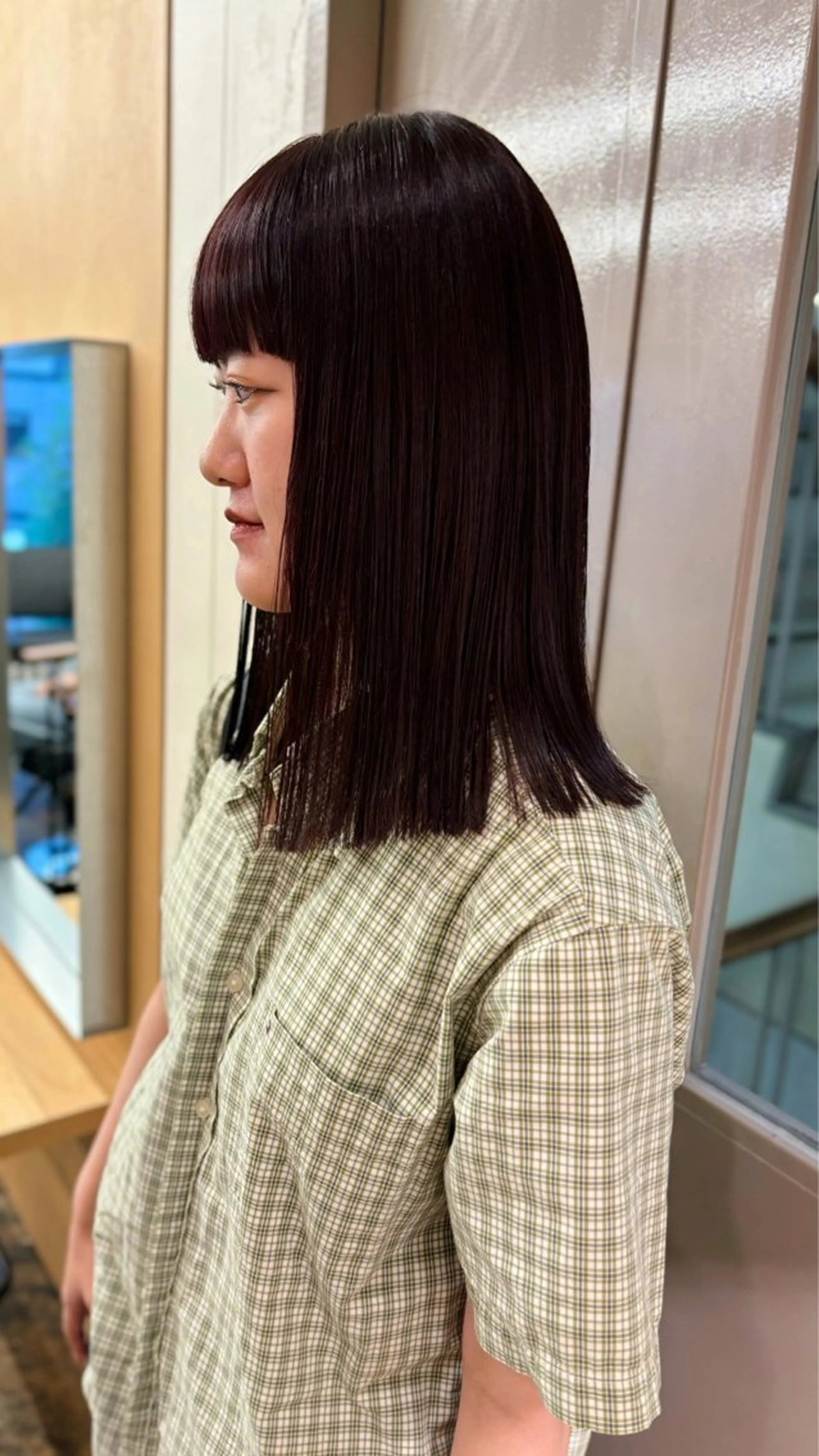 ミディアム カット 西山 紗耶香🪽 透明感カラー/ボブのヘアスタイル