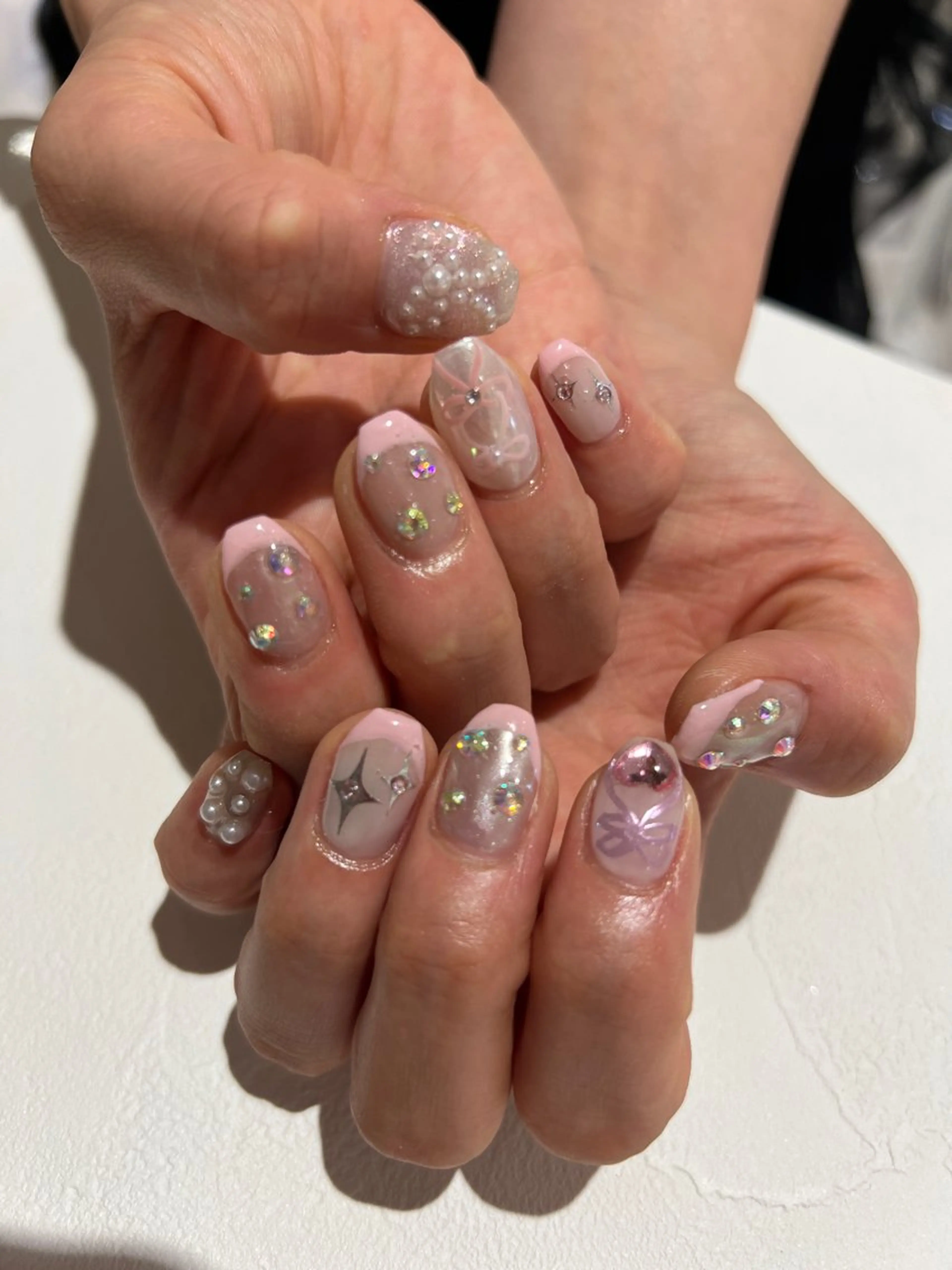 ネイル ハンドネイル 個性派ニュアンス nuts nail所属・【池袋】nuts nail　なつみのネイルデザイン