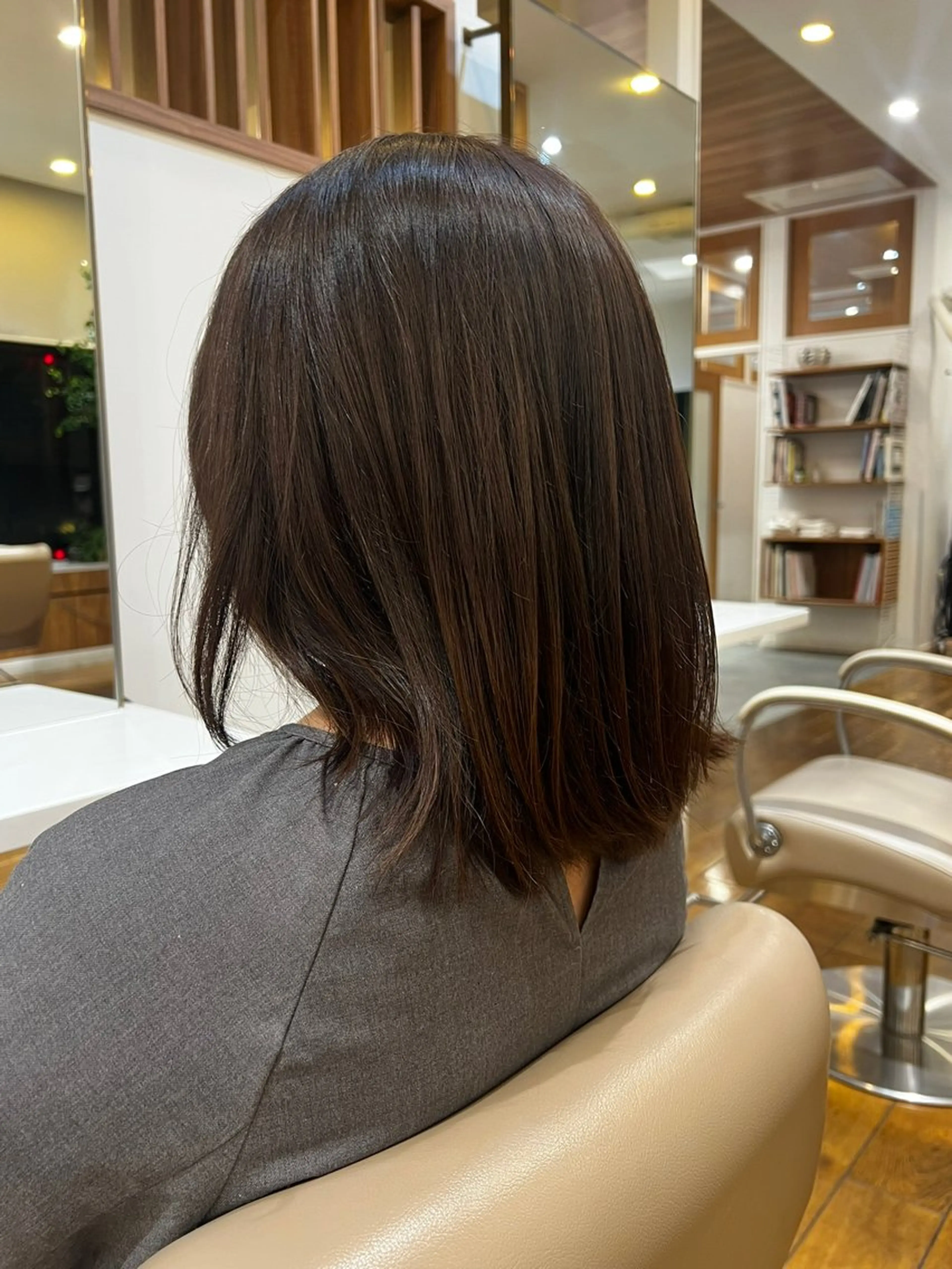 ミディアム カラー トーンアップ🦢 ユメのヘアスタイル