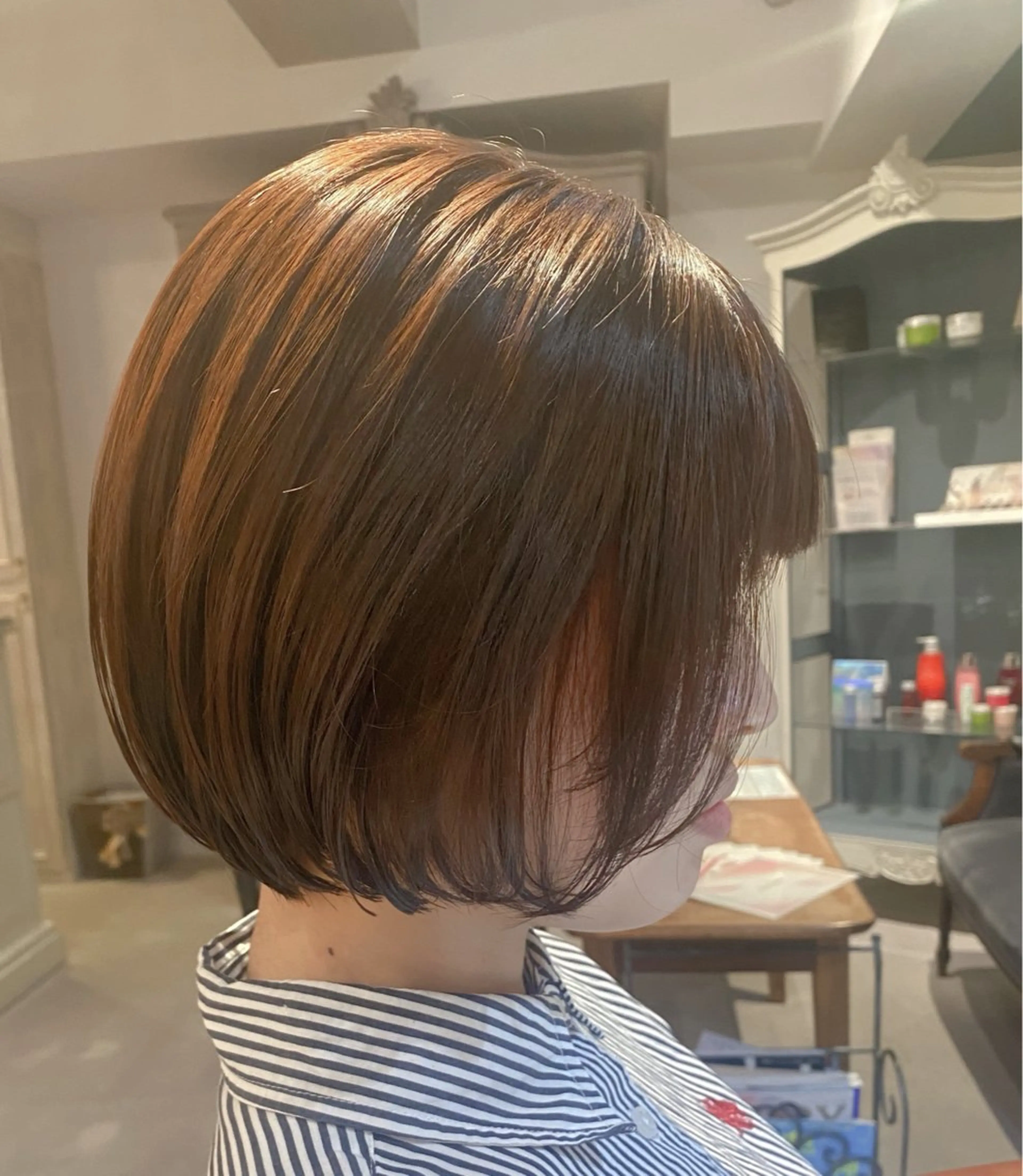 ショート ショートボブ 丸みショート ボブ ショートヘア カット ヘアカラー トリートメント amelie【アメリ】所属・SAKI サキのヘアスタイル