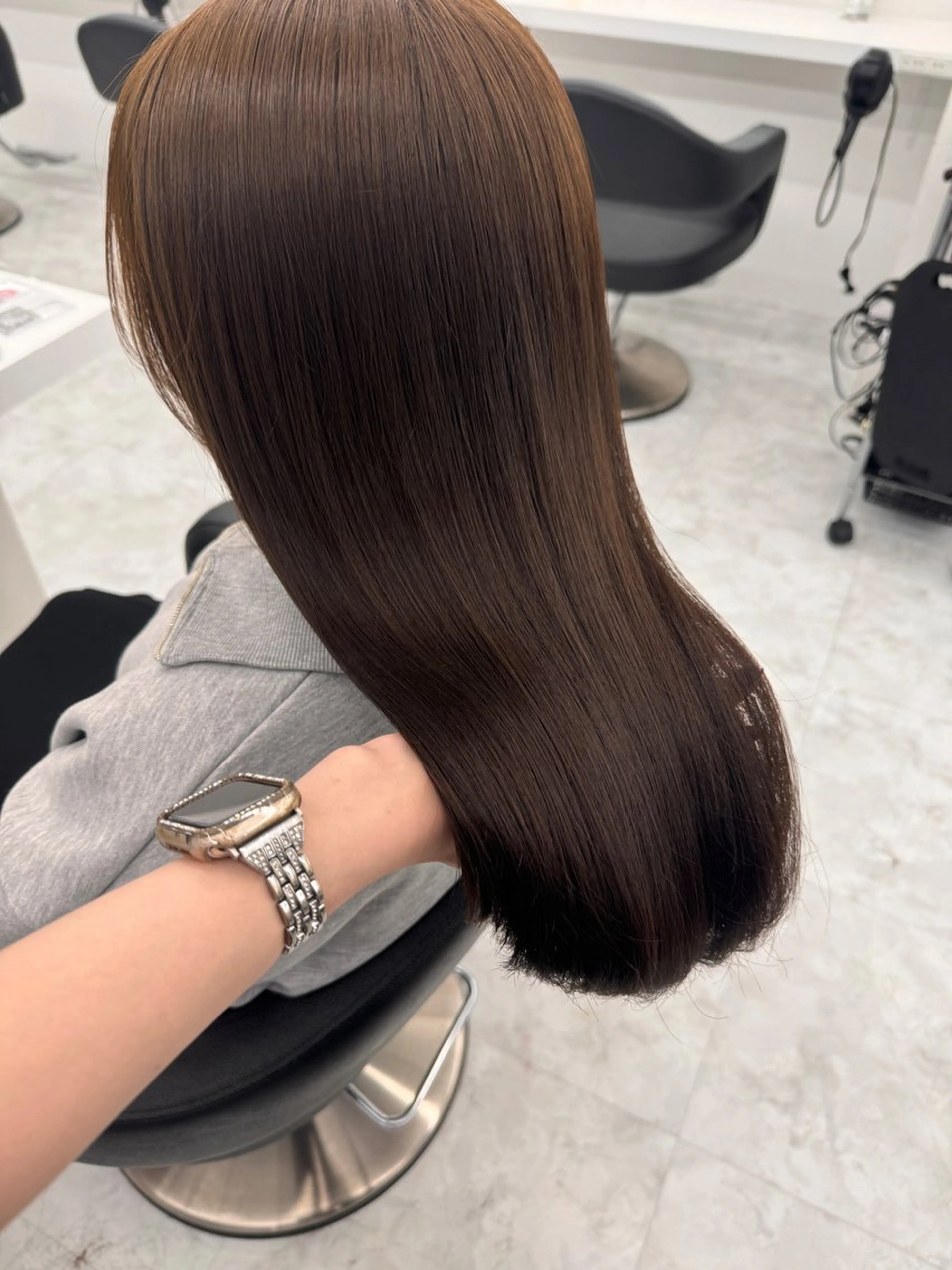 ロング カラー カット ヘアカラー トリートメント ヘッドスパ ヘアセット 💖透明感カラー＆暗 髪専門💖Akariのヘアスタイル
