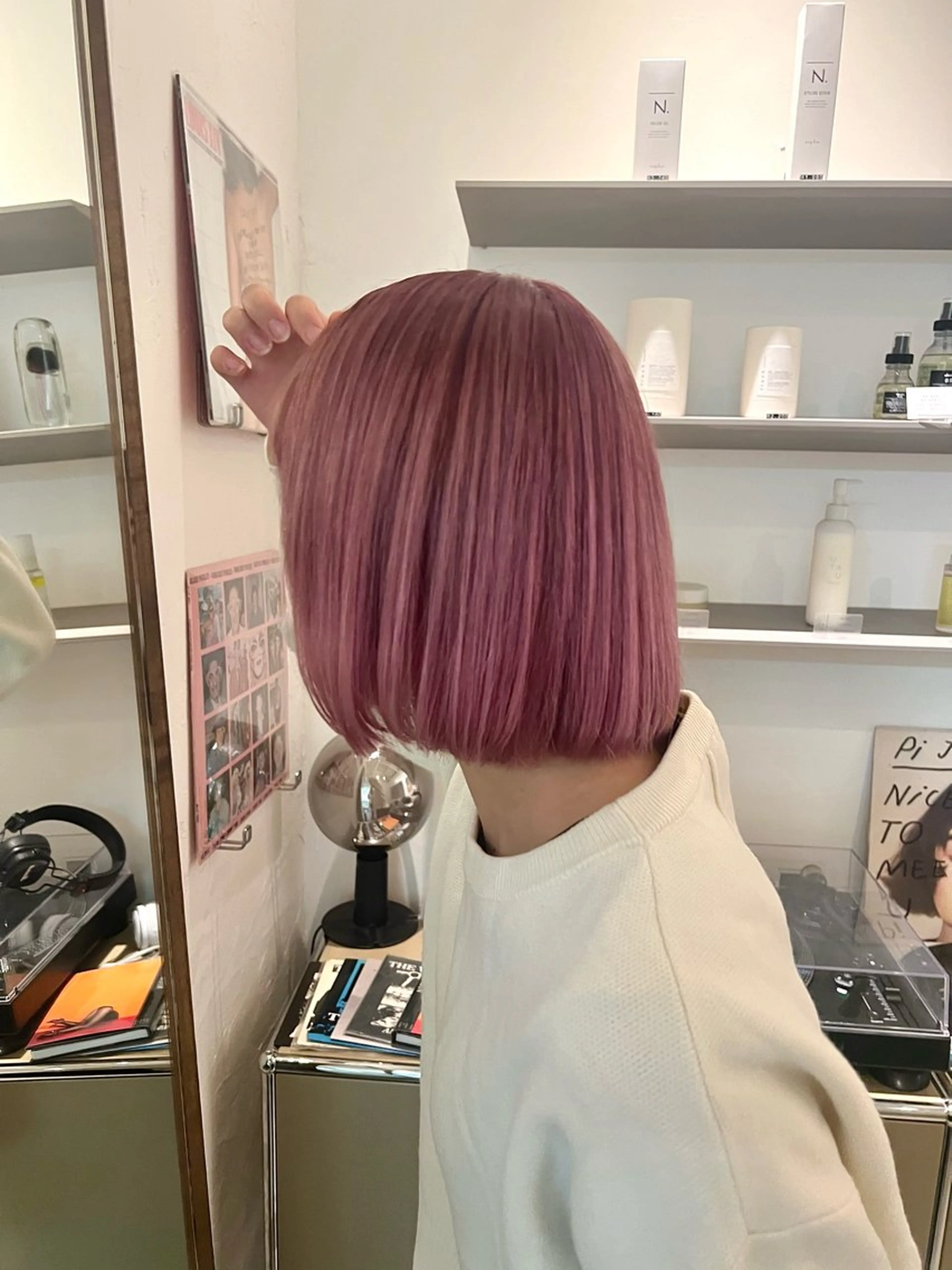 ショート カラー ラベンダーカラー ラベンダーピンク ピンクカラー ヘアカラー MARIKA 暖色系/ハイトーンのヘアスタイル