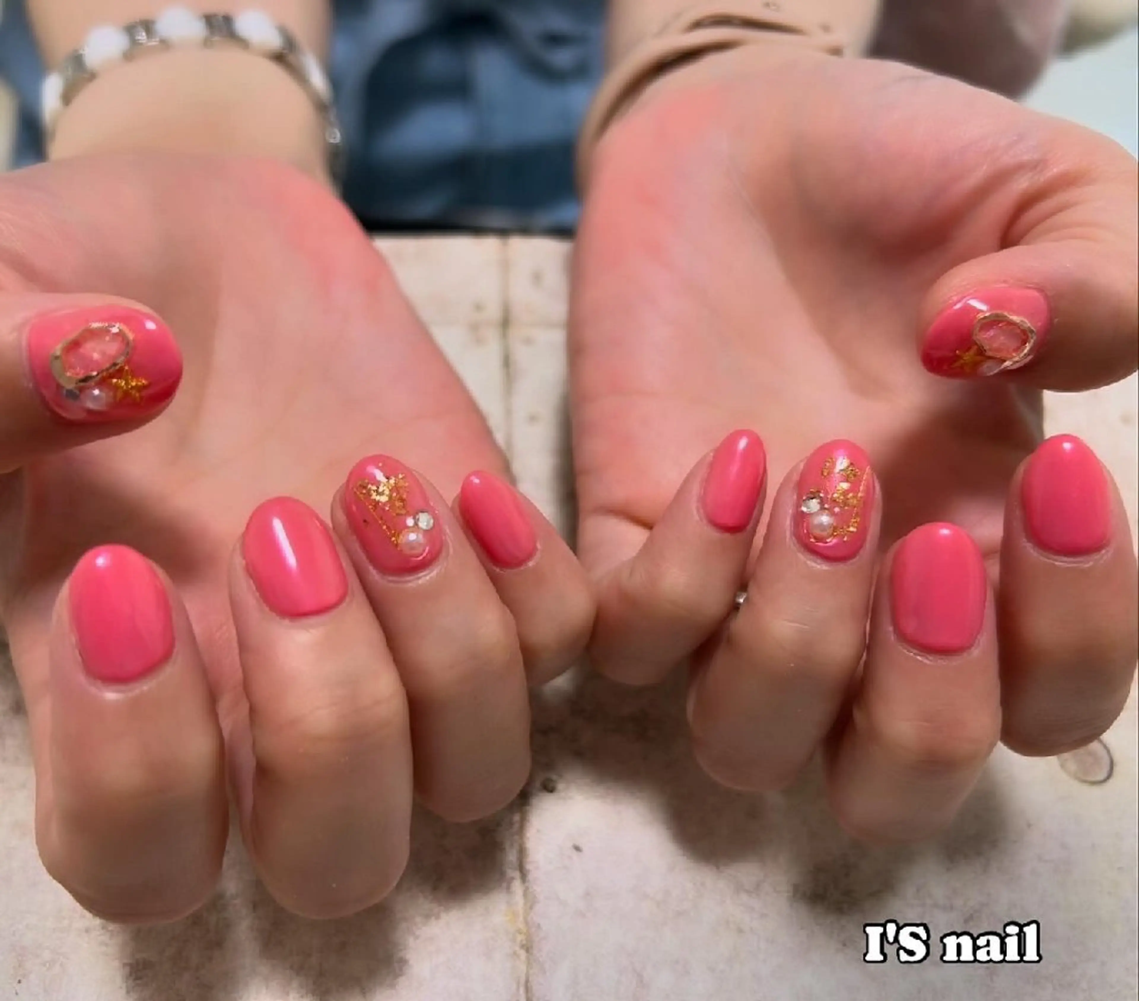ネイル 夏ネイル ハンドネイル I'S nail 佐野のネイルデザイン