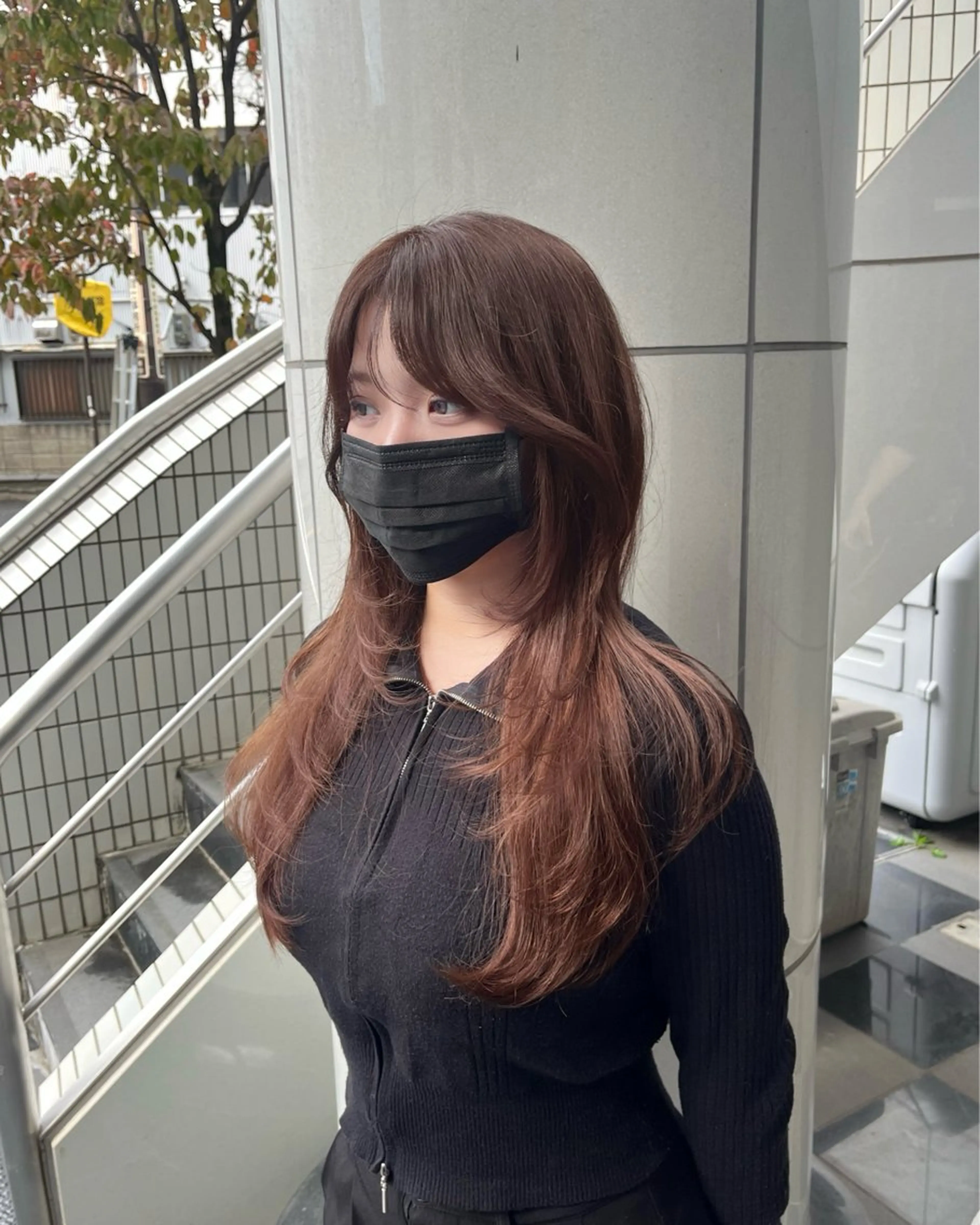 ロング 韓国風ヘア レイヤーカット カット トリートメント 💎森 ハリス誠一💎のヘアスタイル