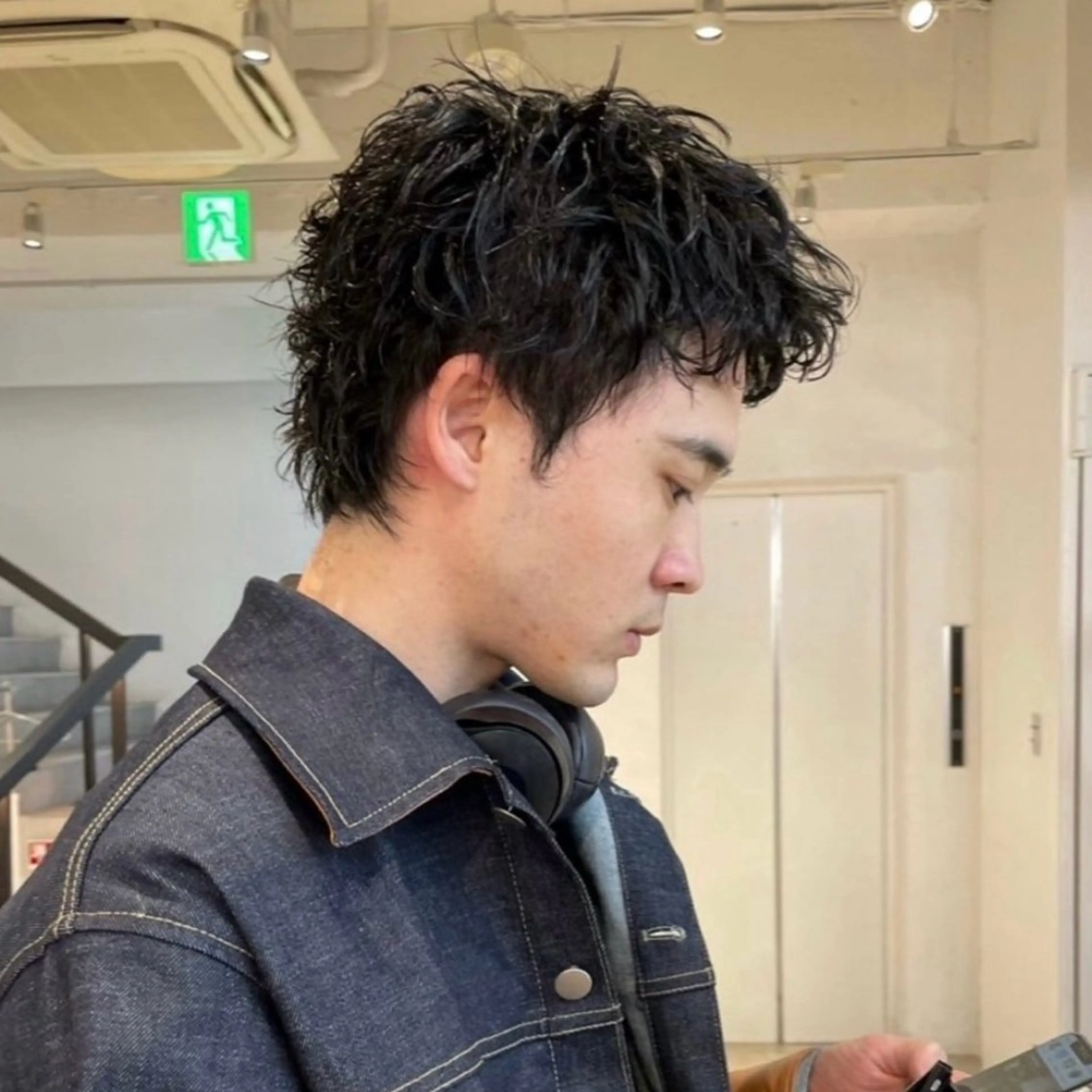 パーマ メンズ カット パーマ ハイトーン/パーマ/ メンズ / 櫻本🌐のヘアスタイル