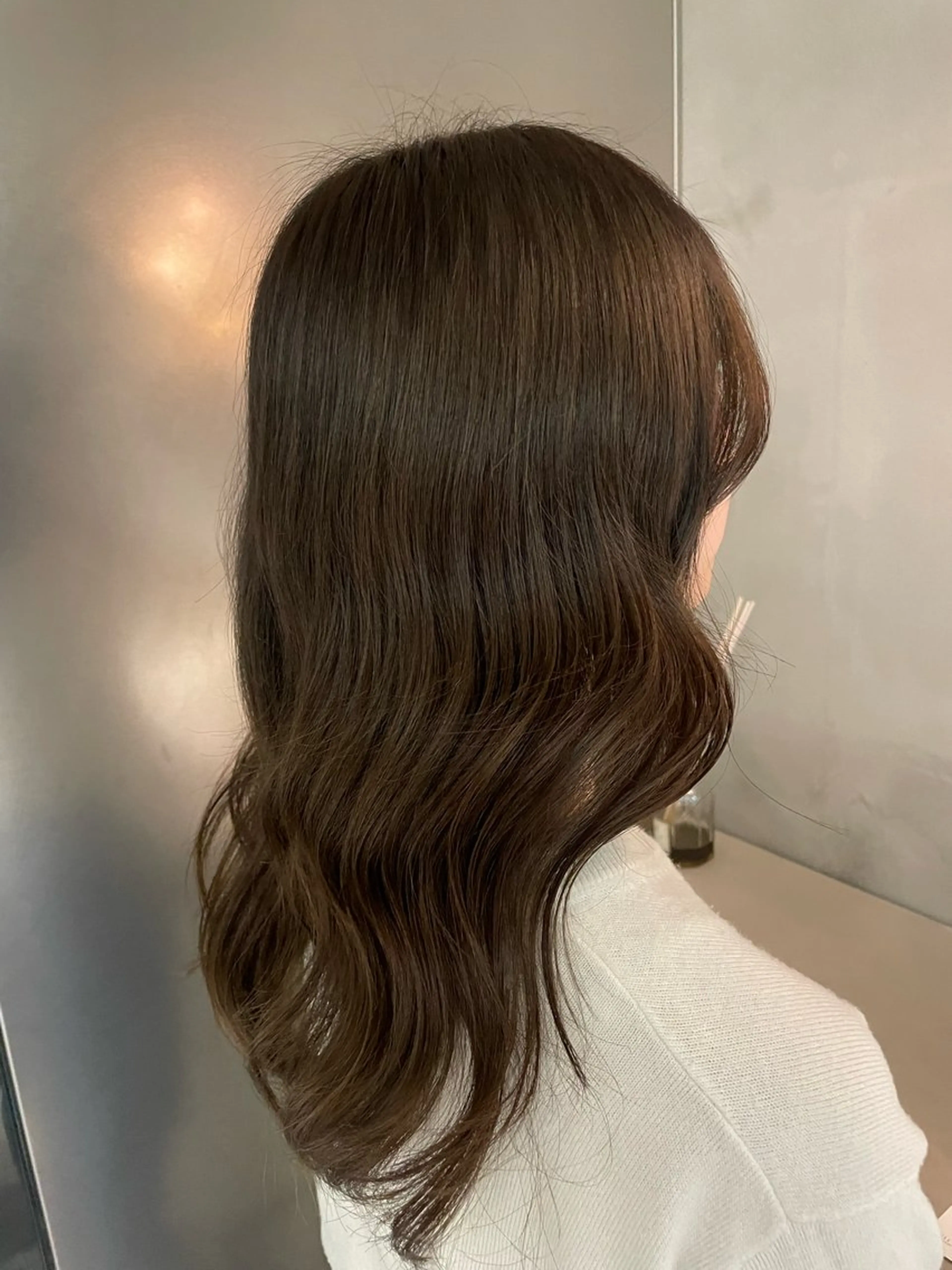 セミロング カラー ヘアカラー 頼金 愛海のヘアスタイル
