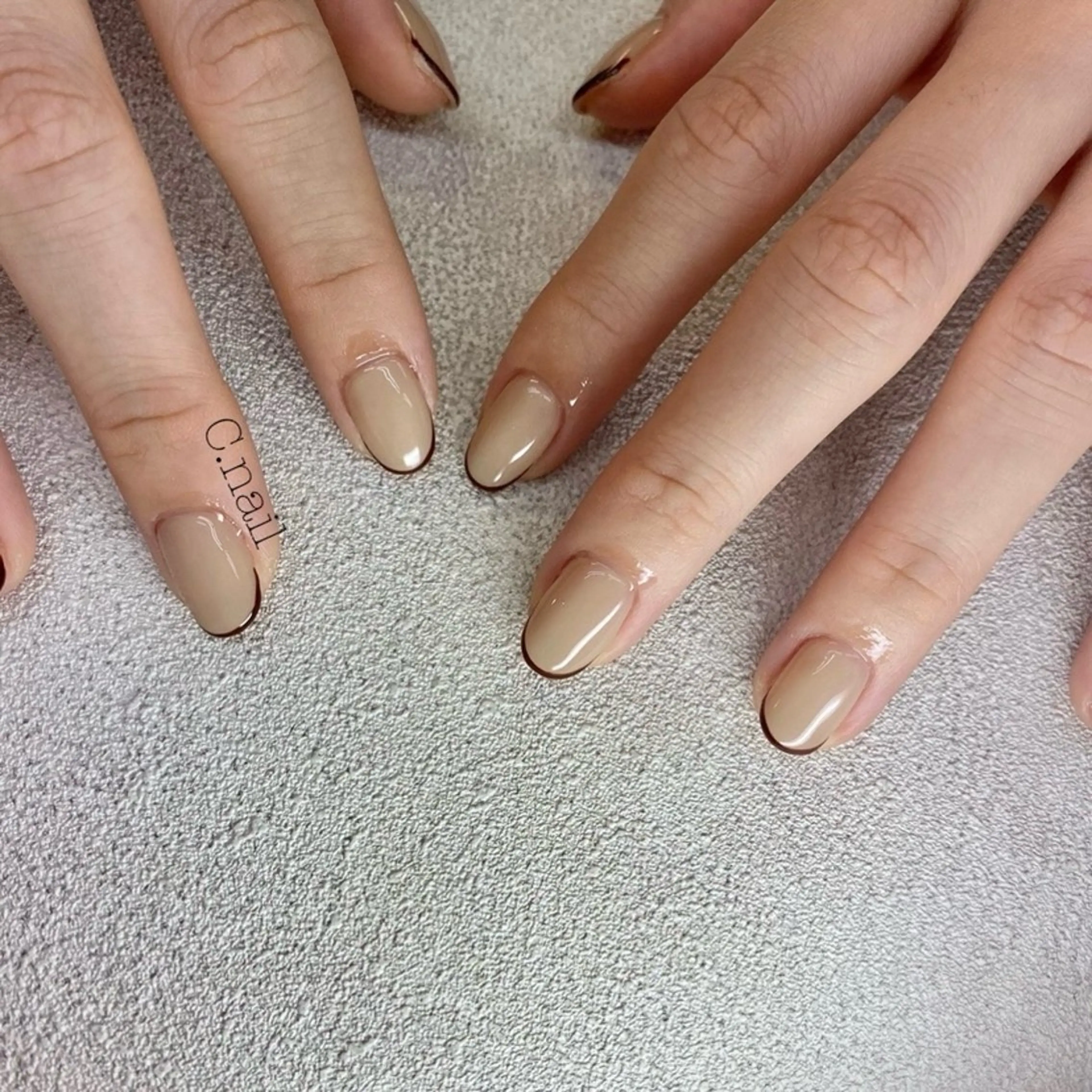 ネイル フレンチネイル ハンドネイル C.Nail &EYE筑紫駅のネイルデザイン