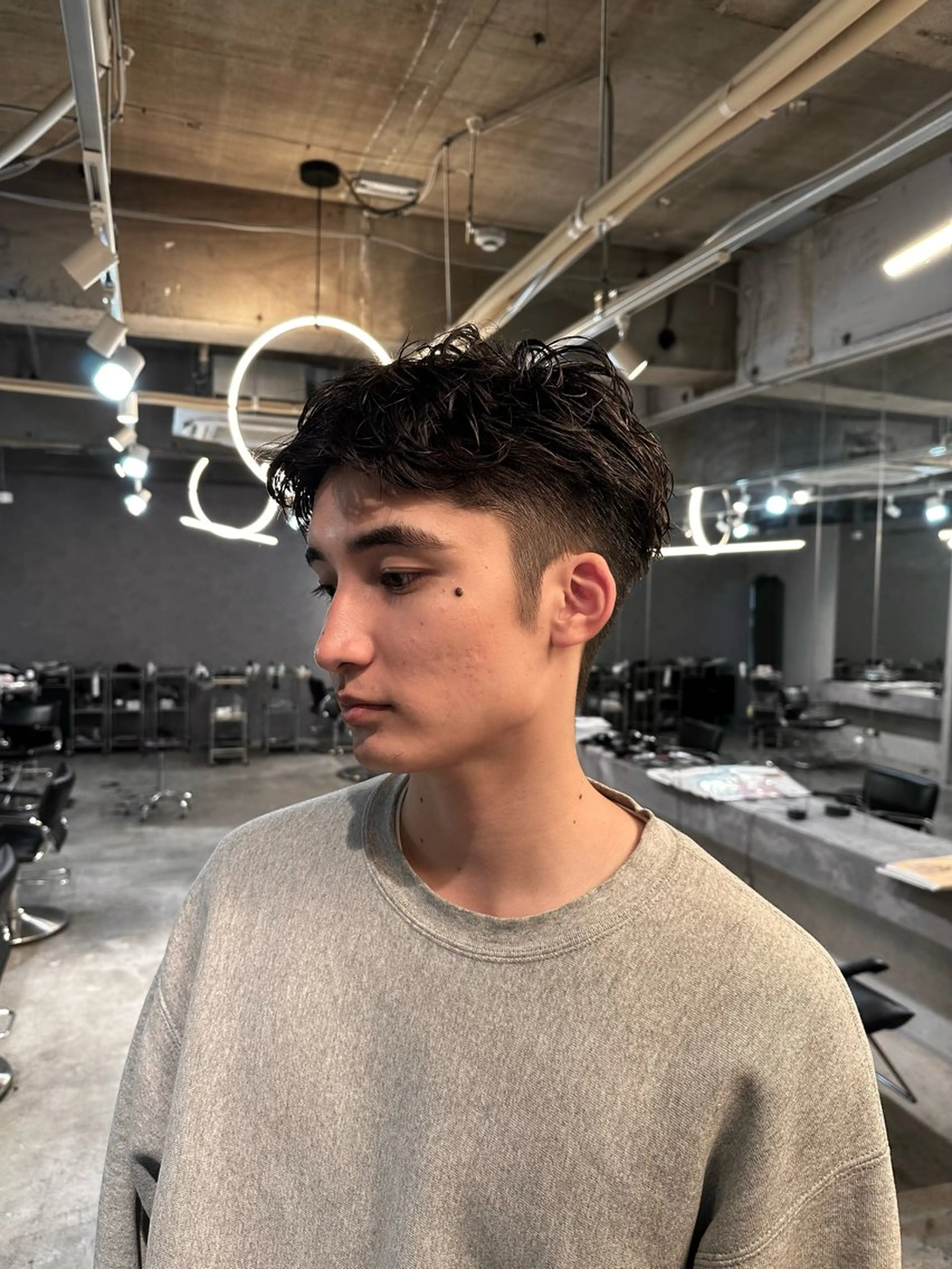 ショート パーマ メンズ メンズパーマ ショートヘア カット ヘッドスパ MEIKA hair＆beauty所属・ハナオカ ユウキ /ナチュラルhairのヘアスタイル