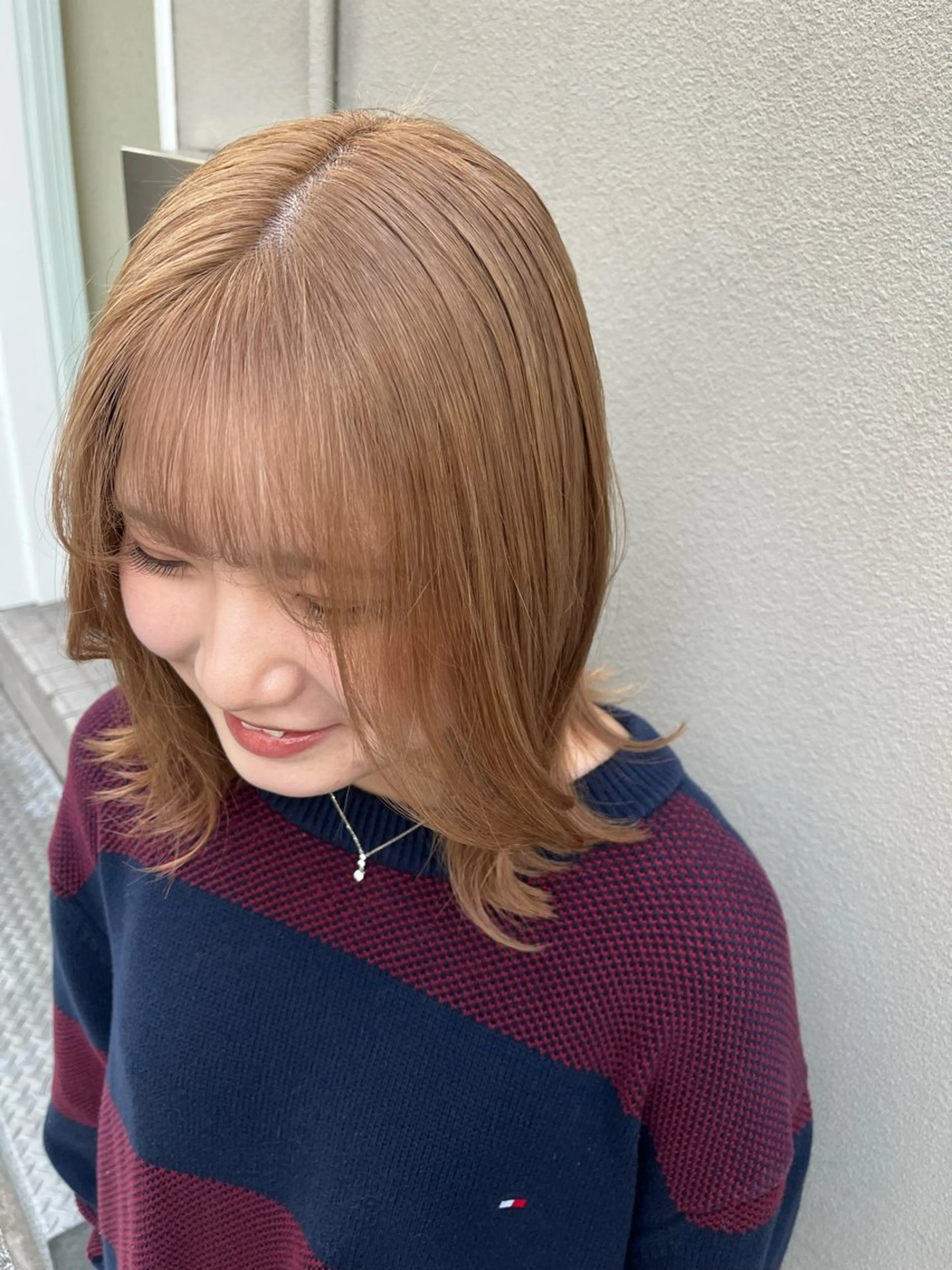 〈minimo限定料金❣️〉ワンブリーチ艶髪カラーの写真
