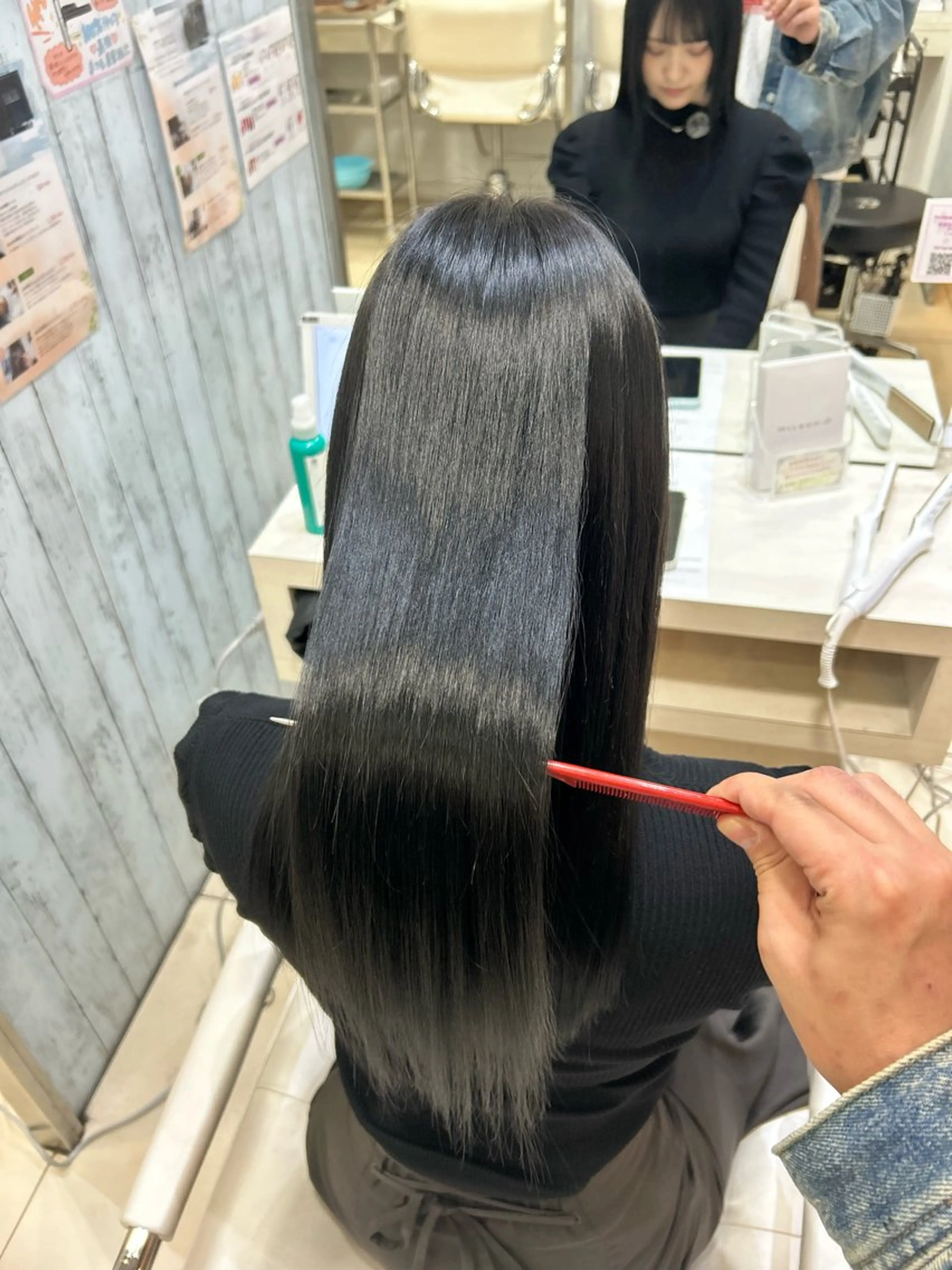 ロング ヘアカラー トリートメント 【髪質改善カラー】 瀧田嵐士🇰🇷のヘアスタイル