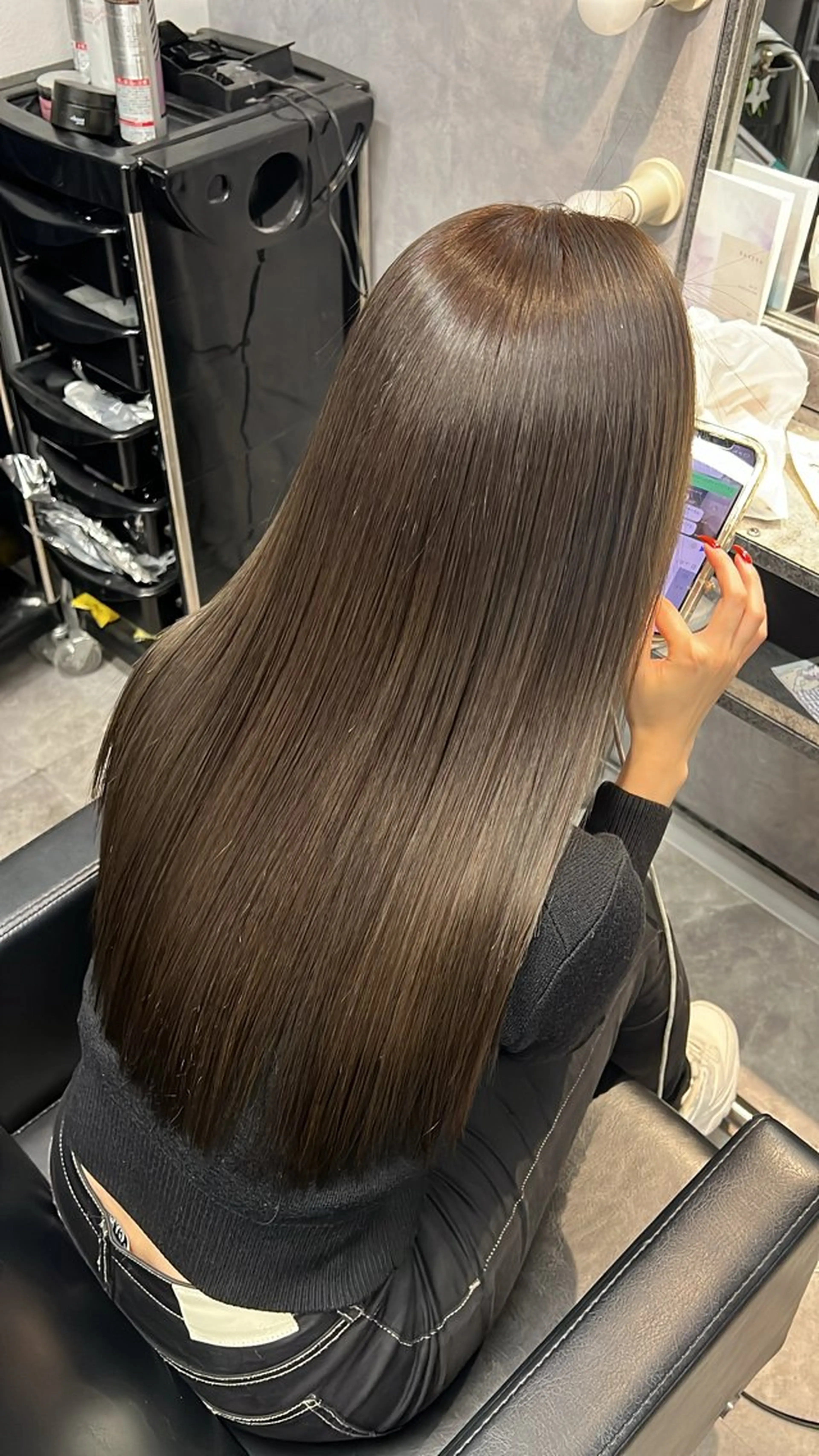 セミロング mimiiy梅田 中崎町ハイトーンのヘアスタイル