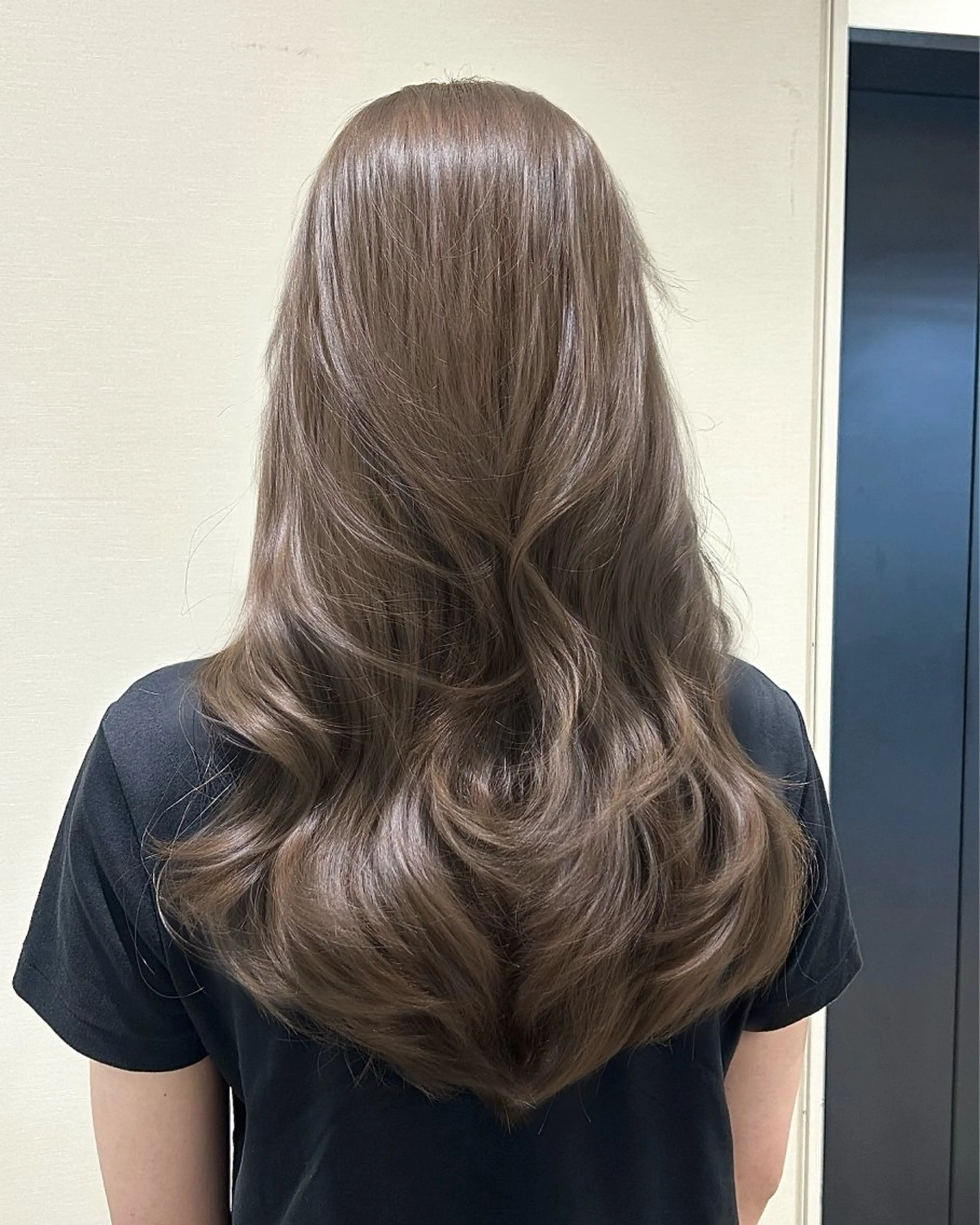 ロング カラー ヘアアレンジ ブラウンカラー 透明感カラー カット ヘアカラー トリートメント トレンド韓国風カラー 💎ホウト💎のヘアスタイル