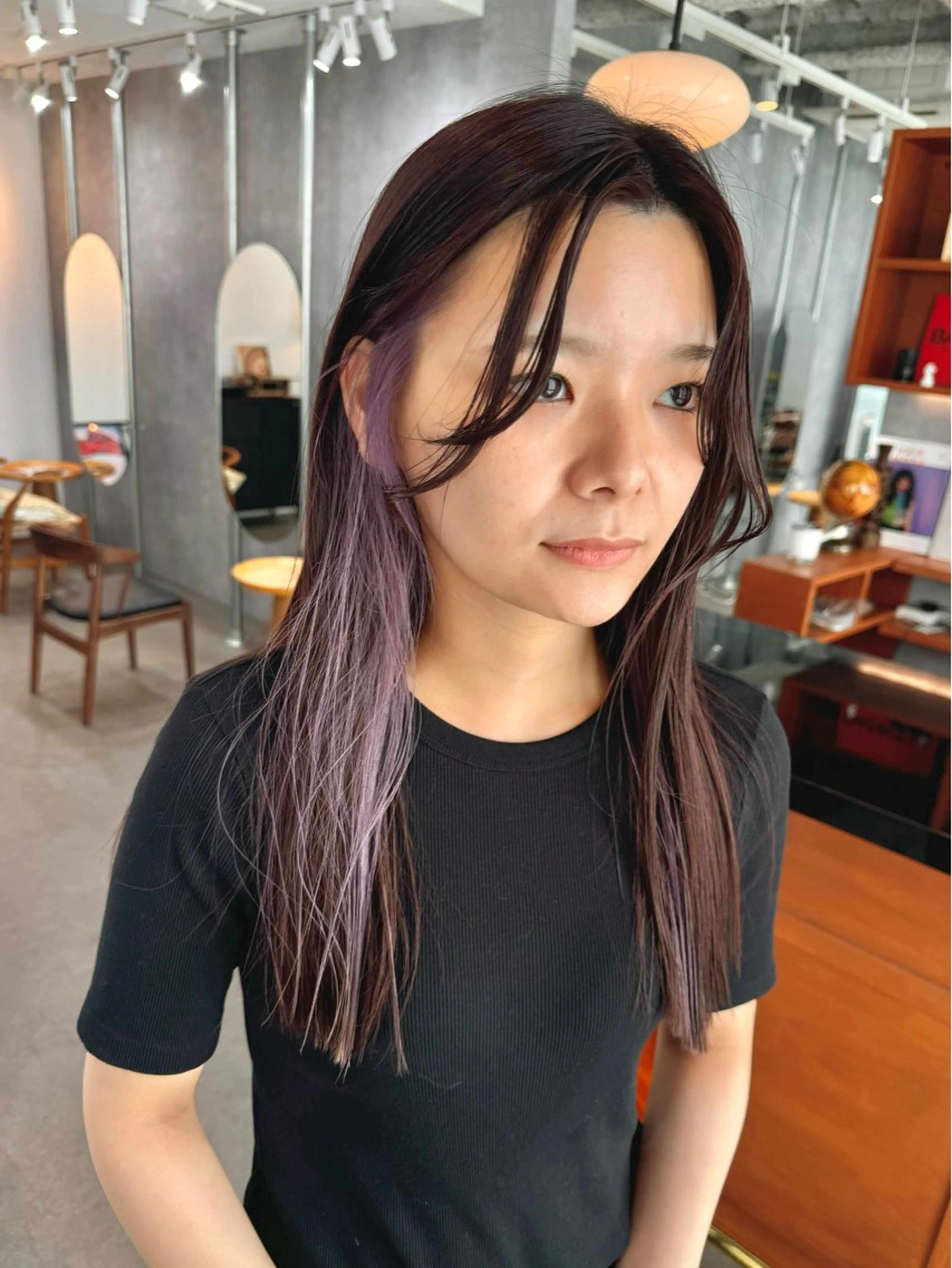 ロング カラー カット ヘアカラー トリートメント benji名駅店所属・透け感カラー/ momo🦕🌱のヘアスタイル