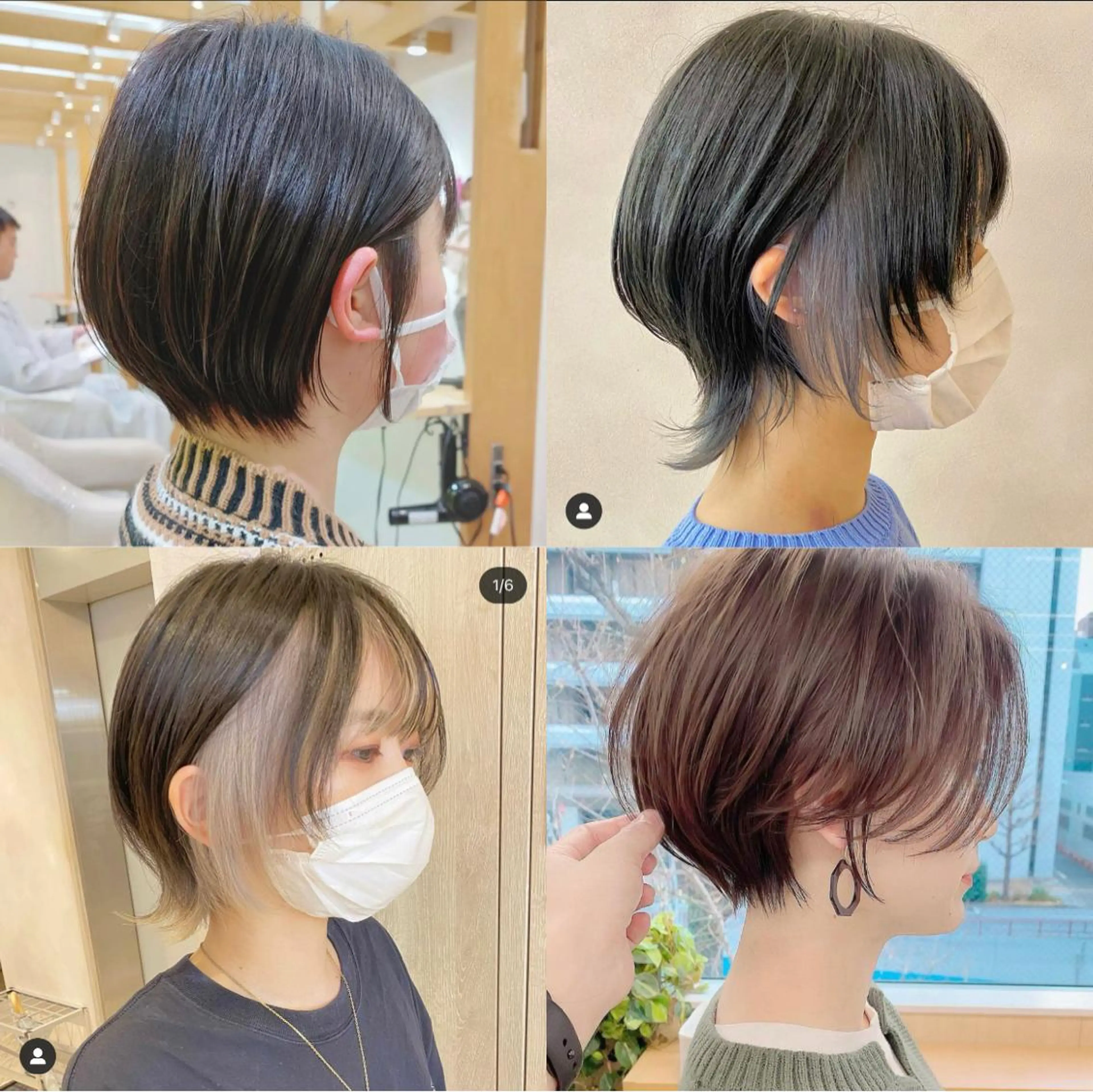 ショート pizzicato pacto所属・ボルドーカラー/ワイ ンレッド/長山遼太郎のヘアスタイル