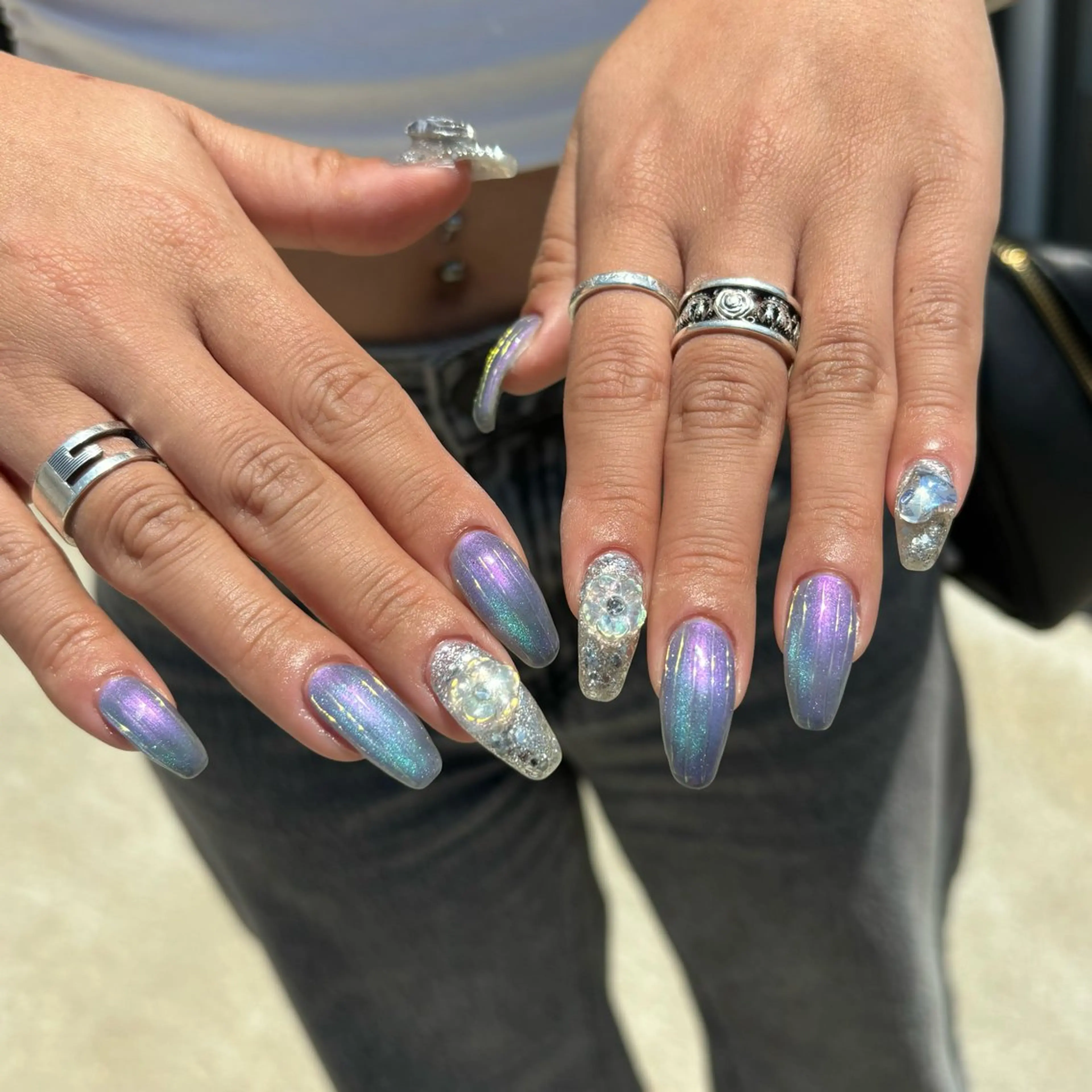 ネイル ハンドネイル Sea  nail by emaのネイルデザイン