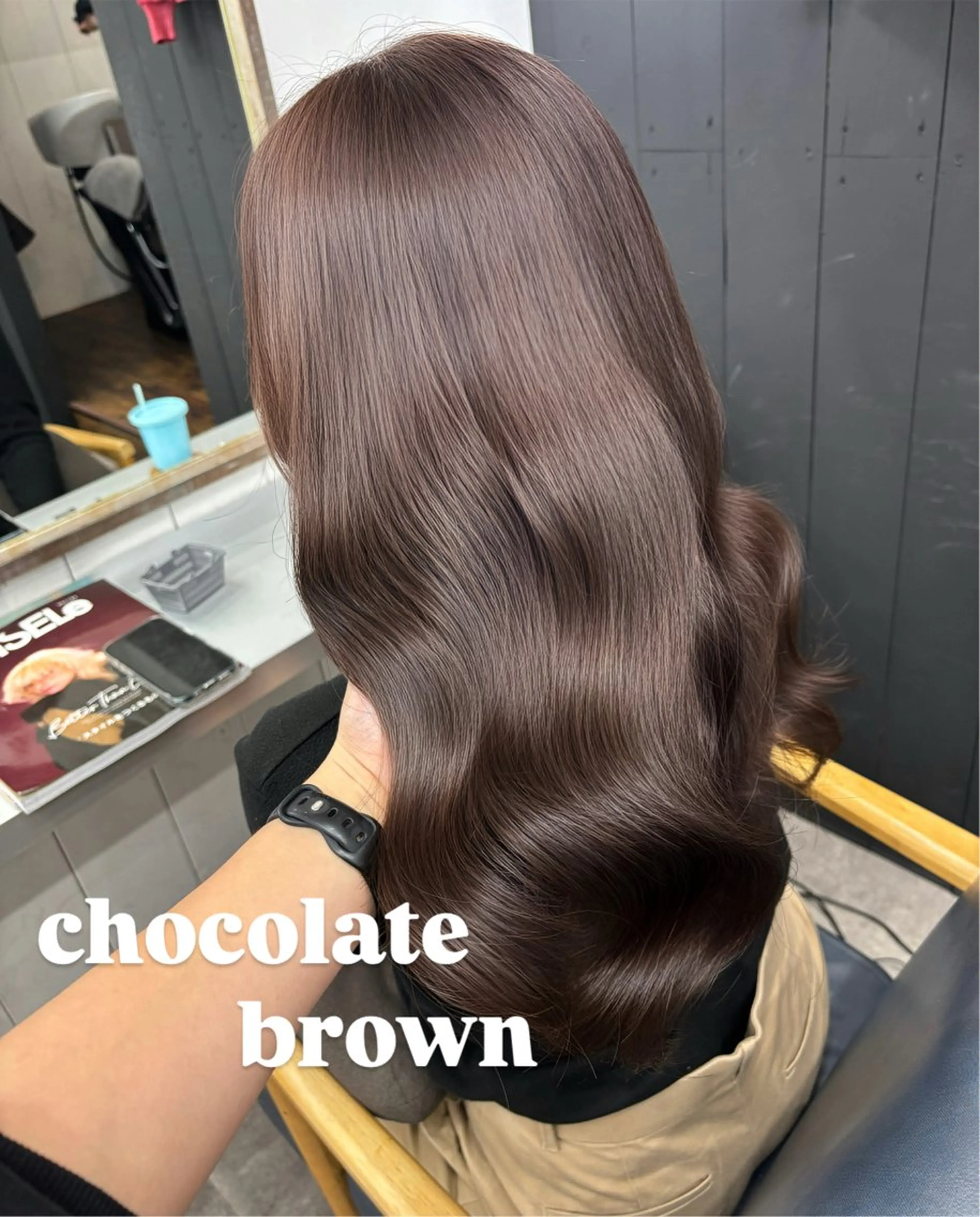 ロング カラー カット ヘアカラー トリートメント Ann./艶髪 /レイヤーカットのヘアスタイル