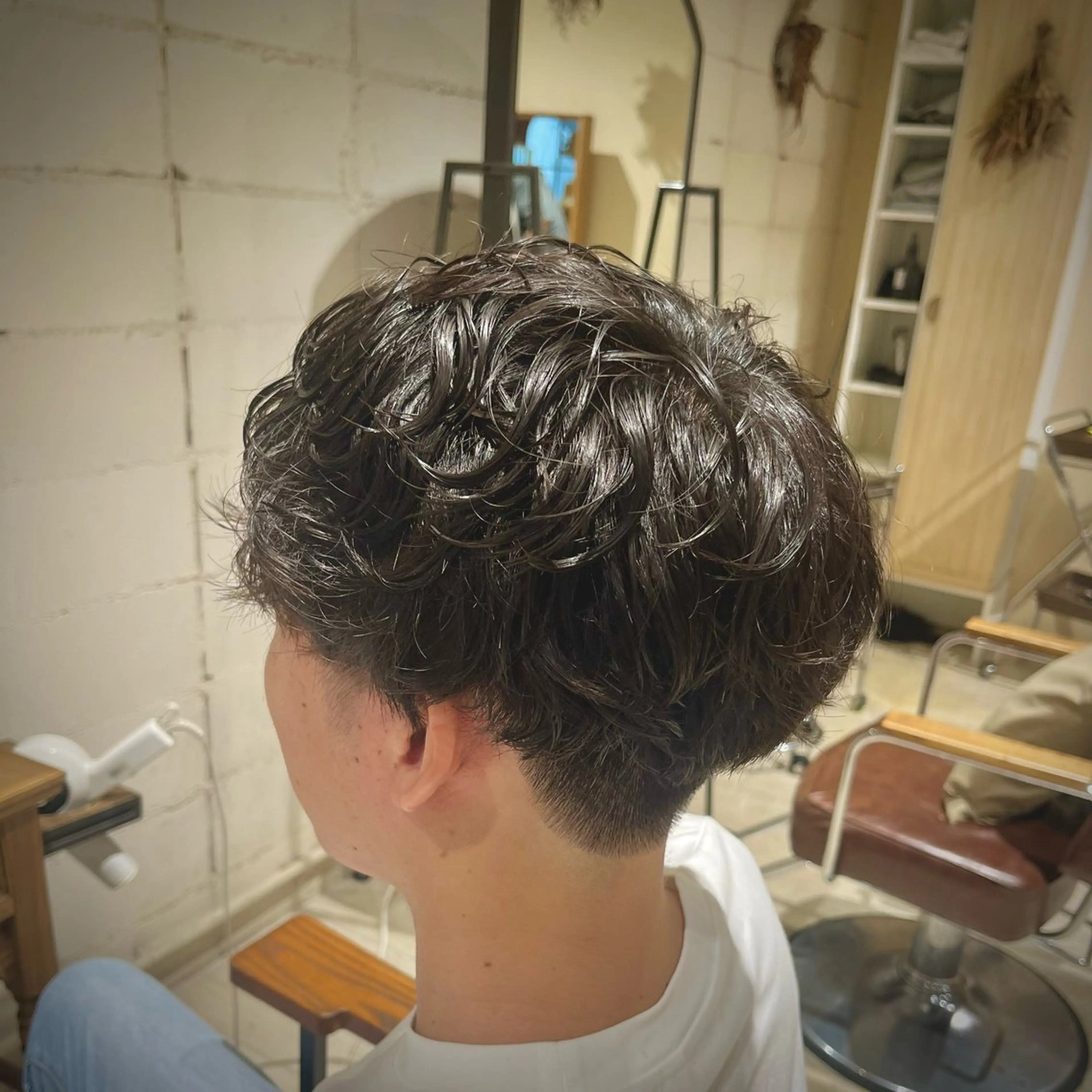 パーマ メンズ メンズパーマ スパイラルパーマ カット パーマ 🟦メンズ特化🟦 たかしま　あさひのヘアスタイル