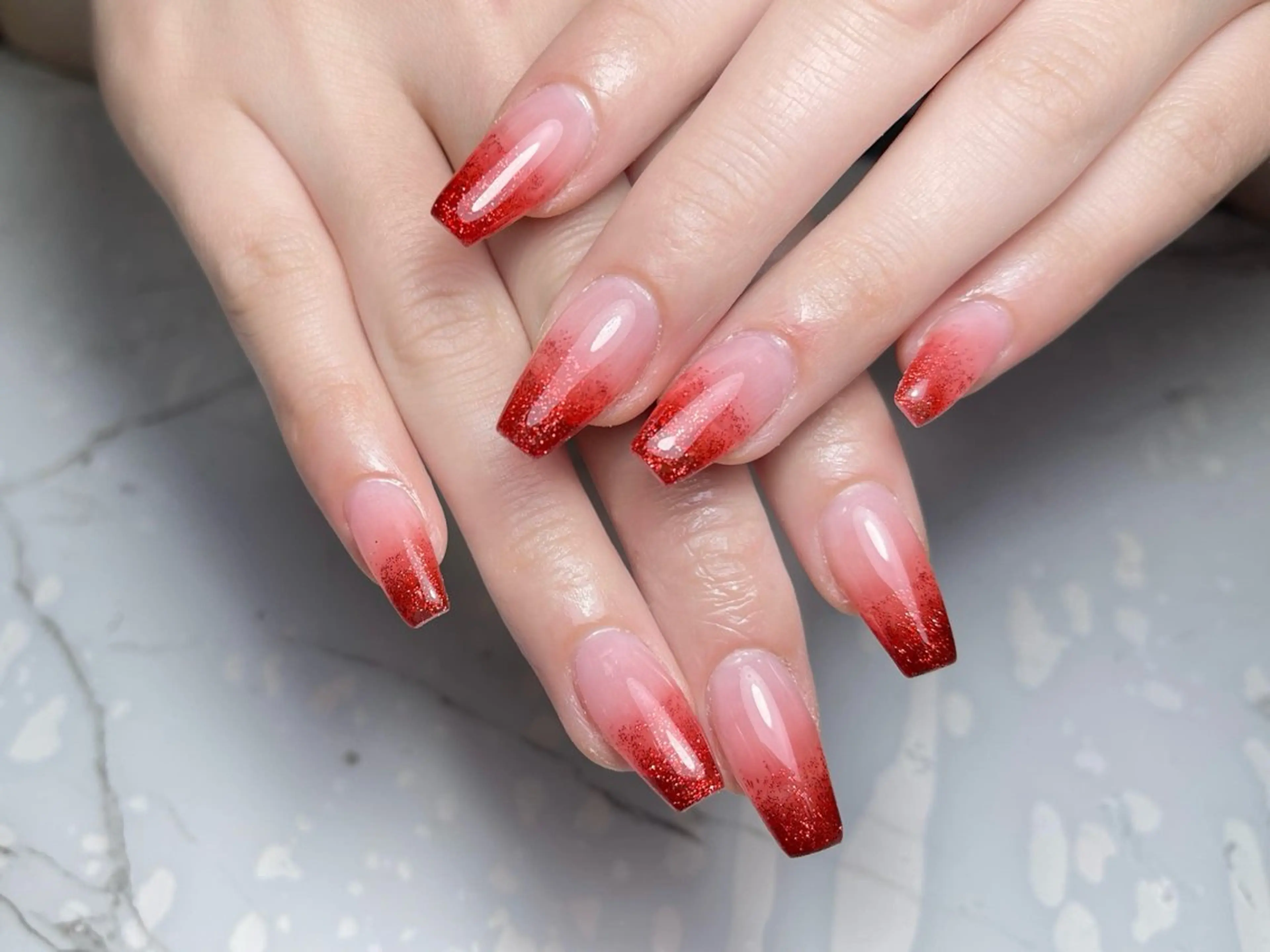 ネイル アートネイル フレンチネイル ジェルネイル グラデーション 韓国ネイル ハンドネイル Nail Salon Kihi さくらのネイルデザイン