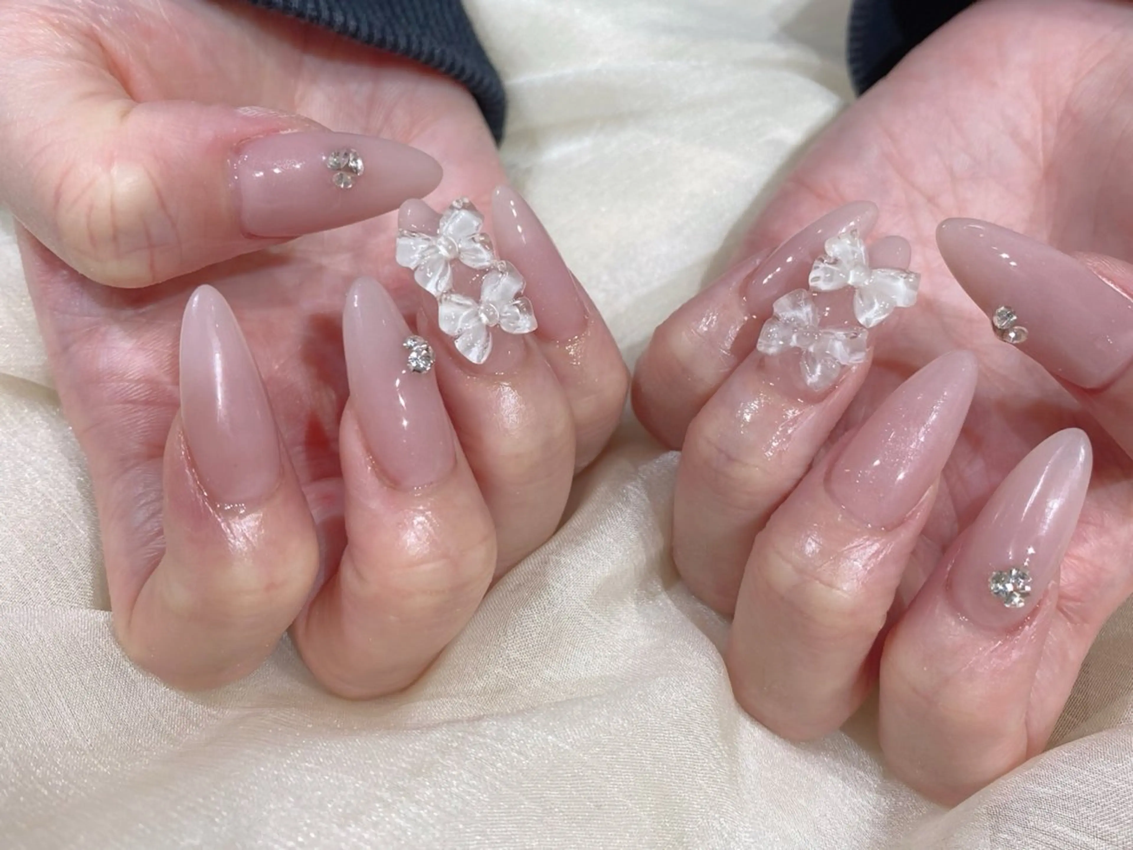 セミロング ハンドネイル Nail  R💫 naoのネイルデザイン