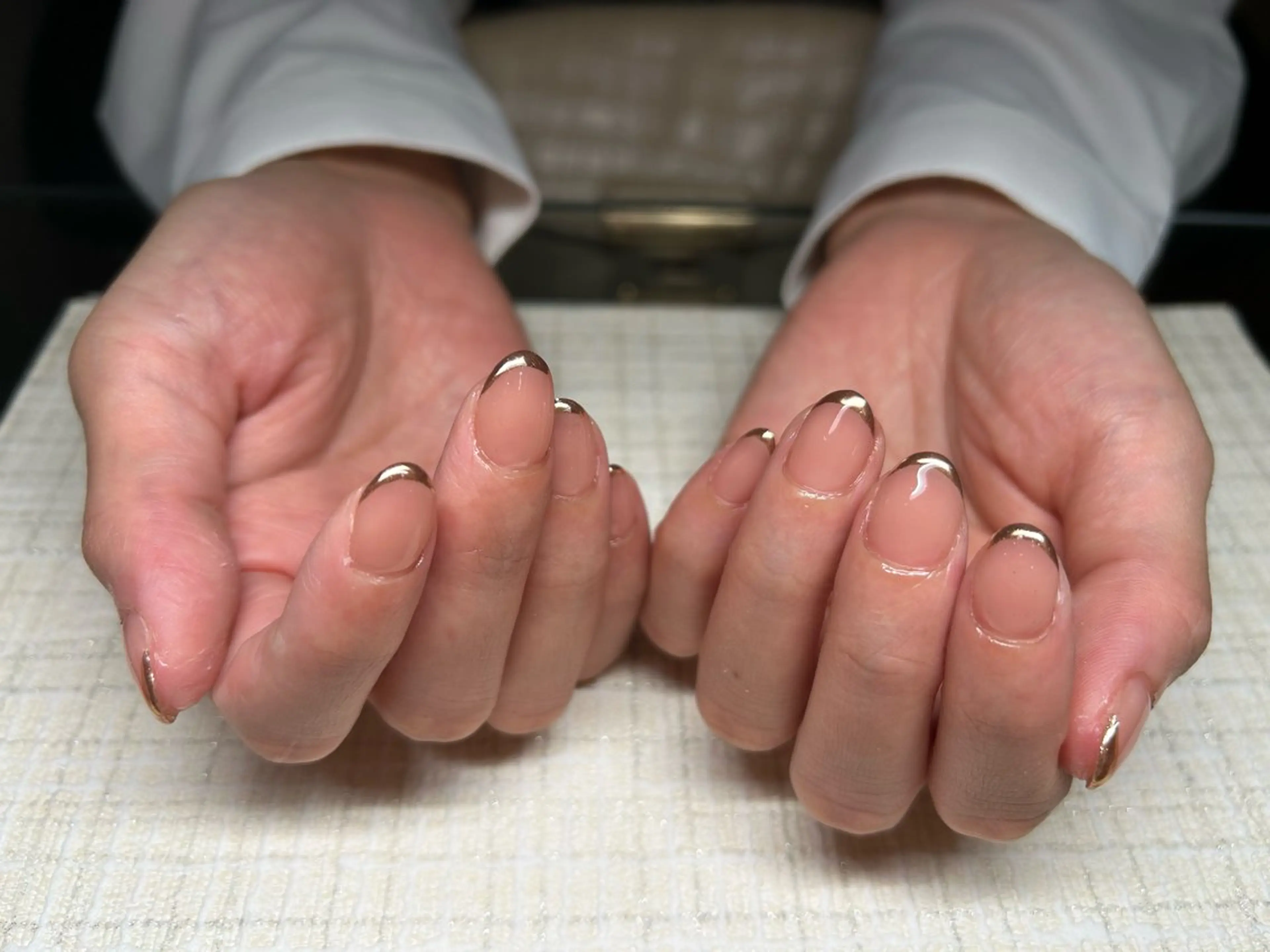 ネイル フレンチネイル ミラーネイル ハンドネイル Lisa’s Salonのネイルデザイン