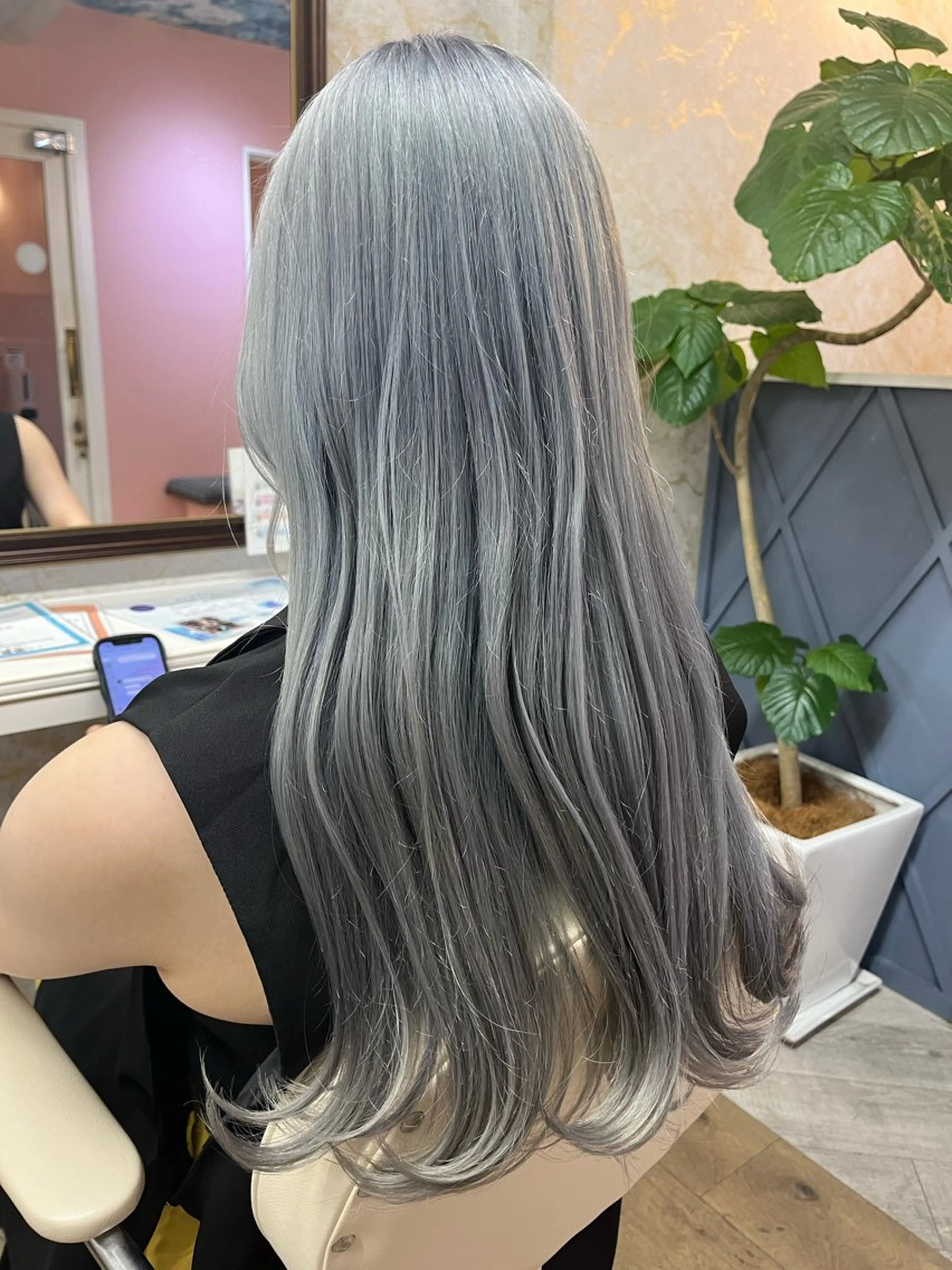 ロング ヘアアレンジ カット ヘアカラー トリートメント 🇰🇷韓国ヘア× 髪質改善　黒川天斗のヘアスタイル