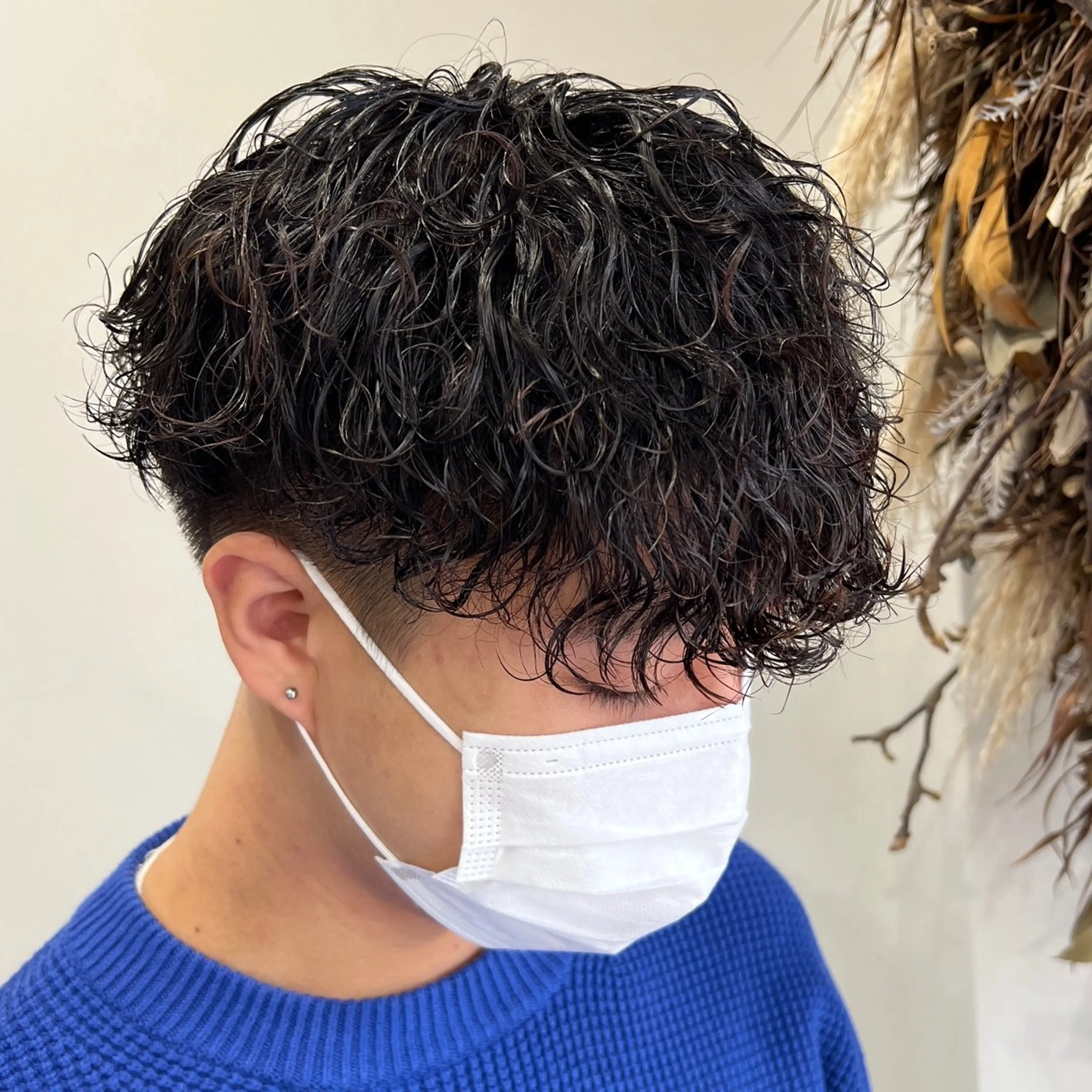 パーマ メンズ メンズパーマ 波巻きパーマ スパイラルパーマ 川原 元気のヘアスタイル