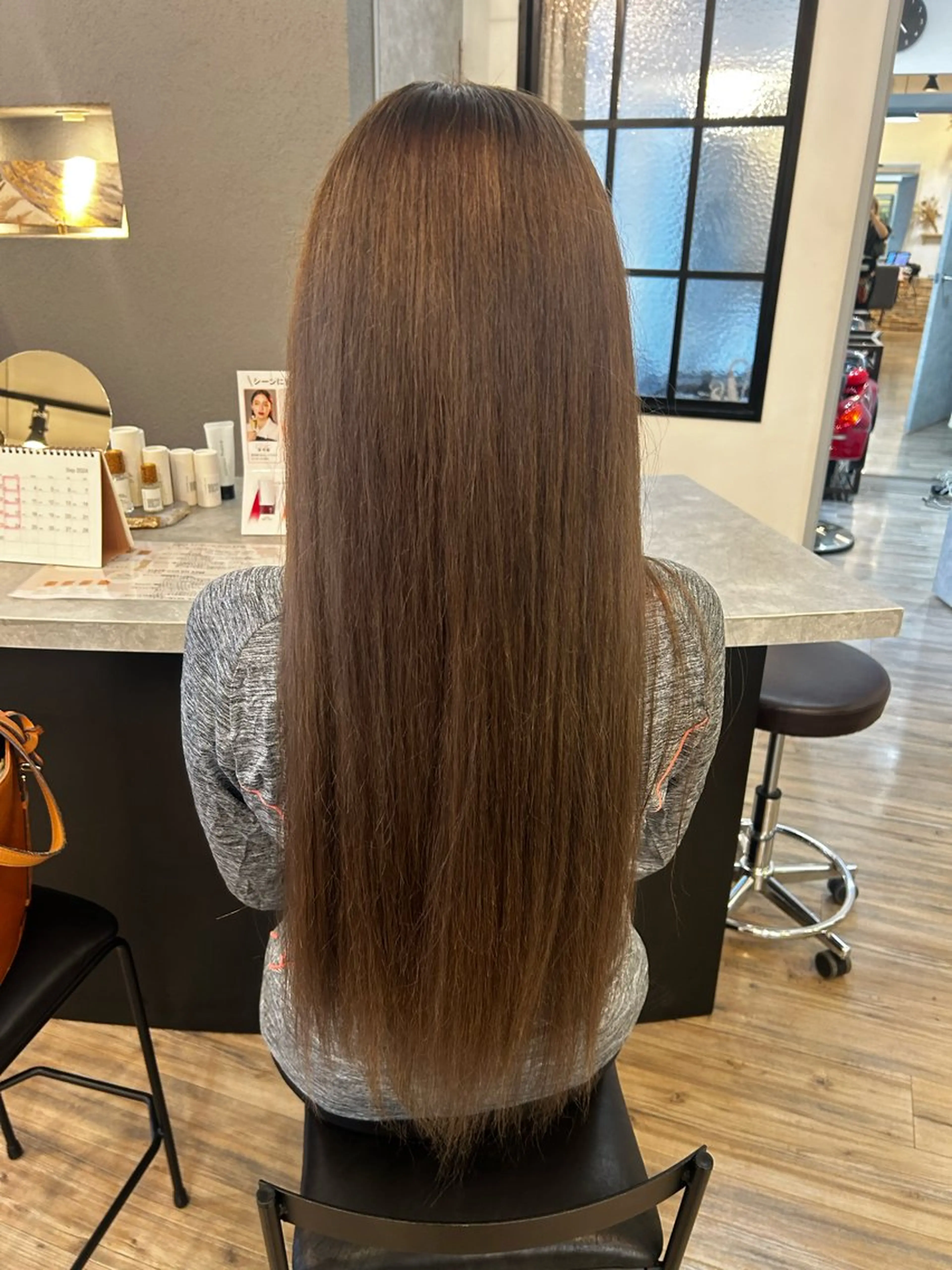 ロング カラー ミナミ🩰デサインカ ラー♡ヘアセットのヘアスタイル