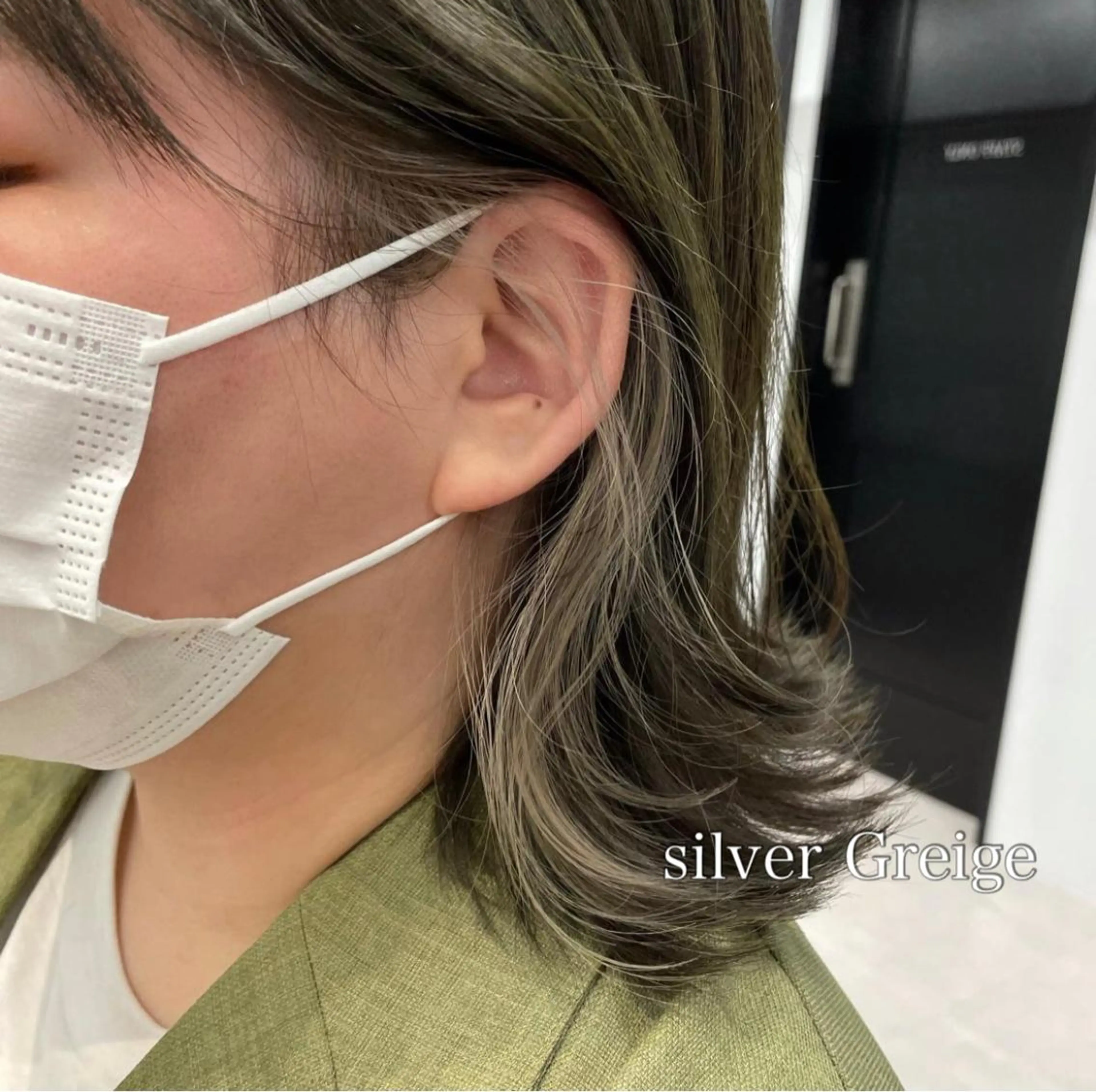 ショート カラー イヤリングカラー ヘアカラー トリートメント ハイトーンイヤリング カラー清水隆央のヘアスタイル