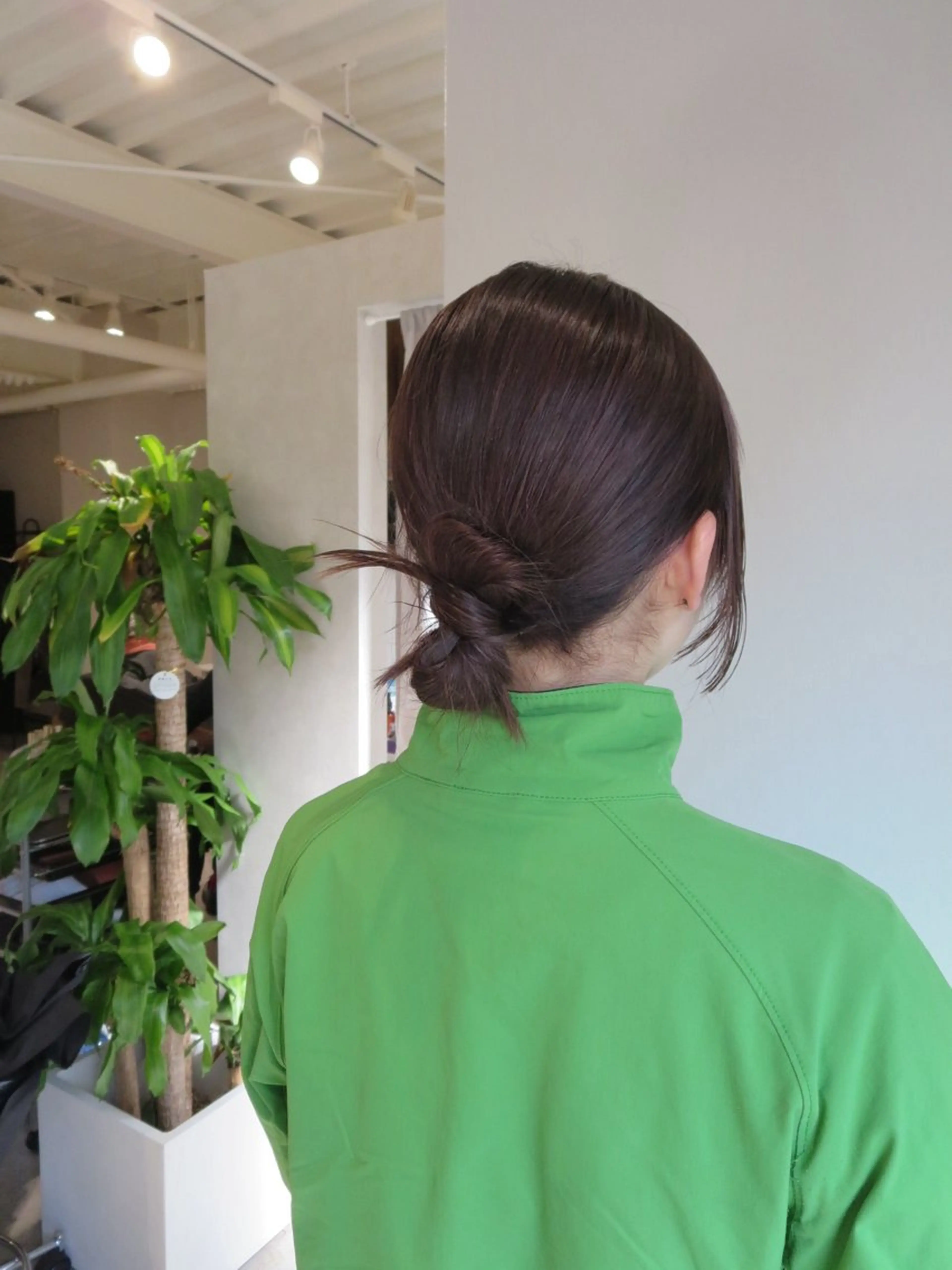 カラー ヘアアレンジ ブラウンカラー ヒガシ サヨのヘアスタイル