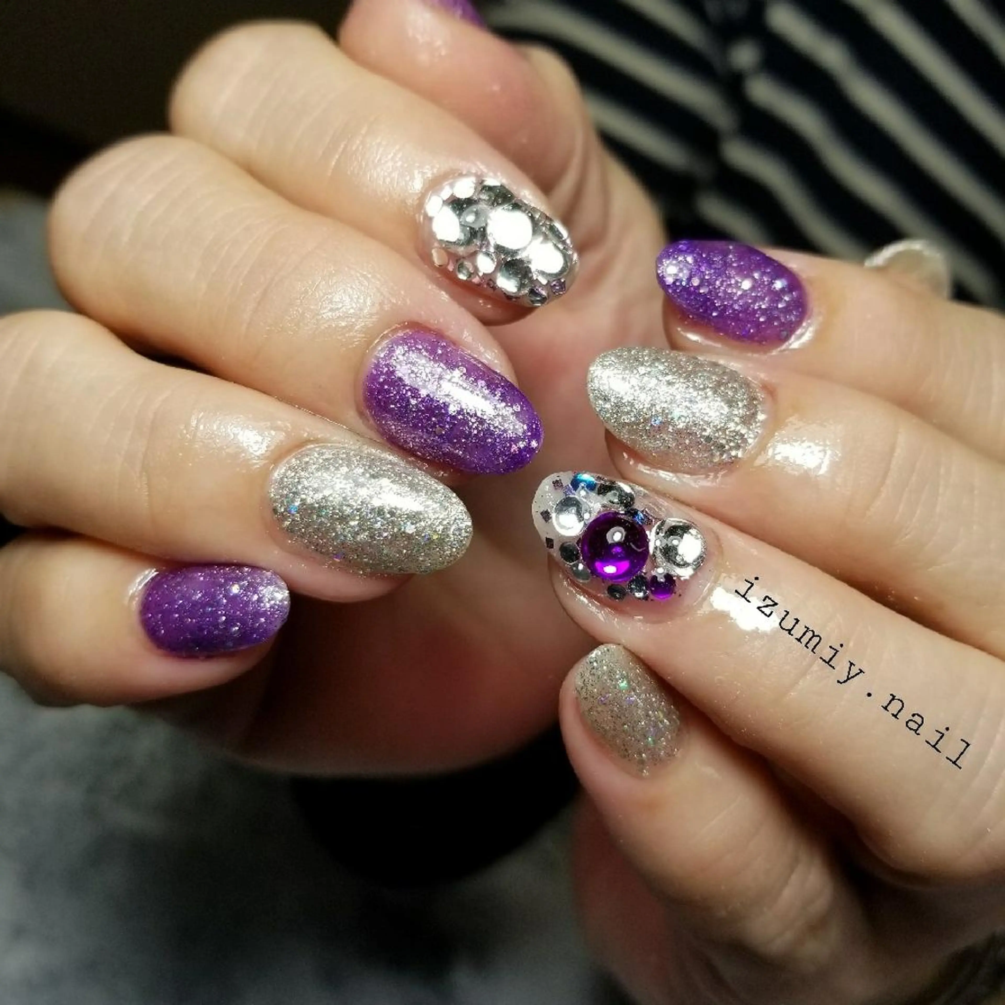 セミロング izumiynail いずみのネイルデザイン
