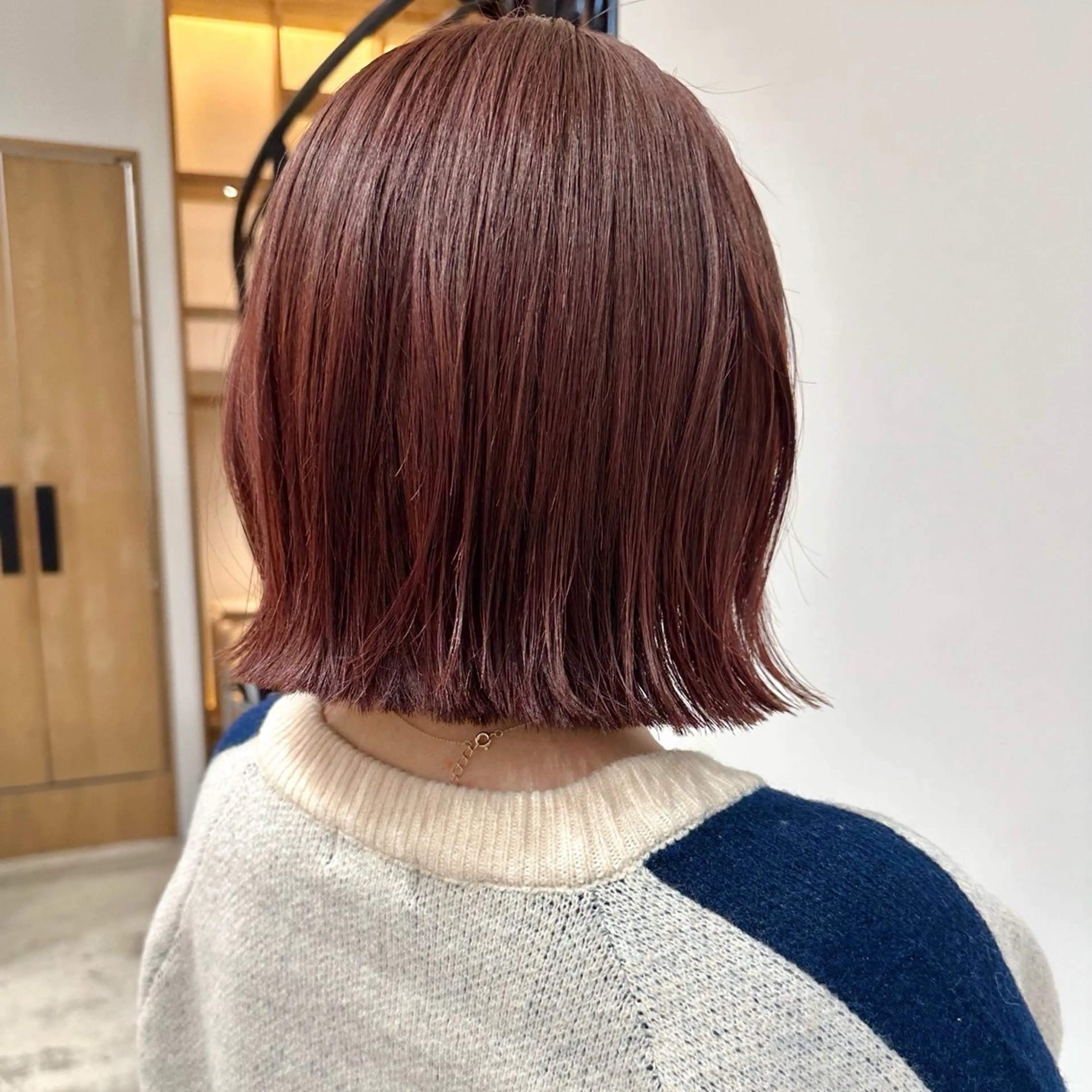 ショート カット ヘアカラー トリートメント GO TODAY原宿Lux所属・ボブ/暖色カラー/ 縮毛矯正/岸本恭明のヘアスタイル