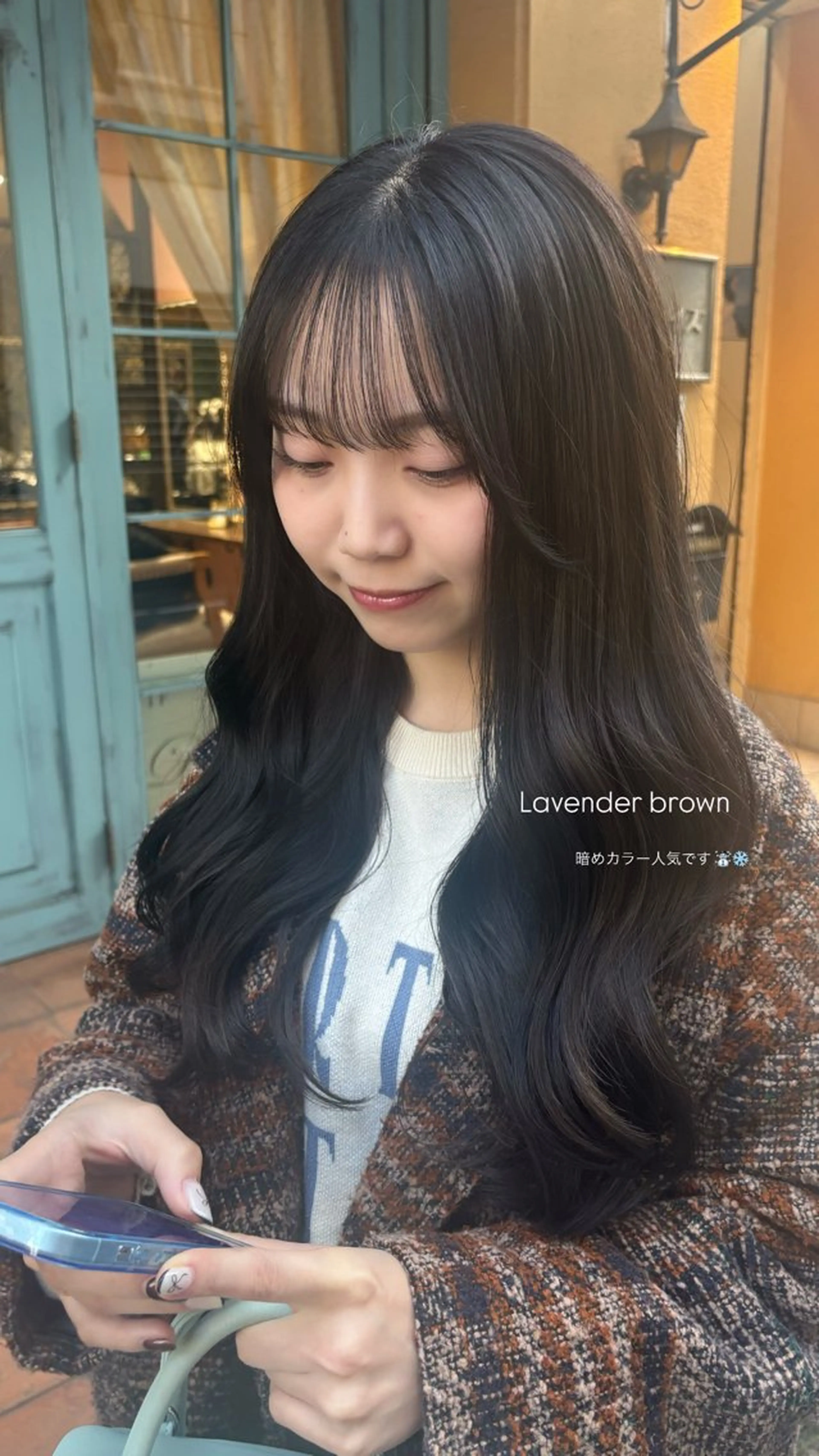 セミロング カット ヘアカラー トリートメント なぎさ 心斎橋美容室のヘアスタイル