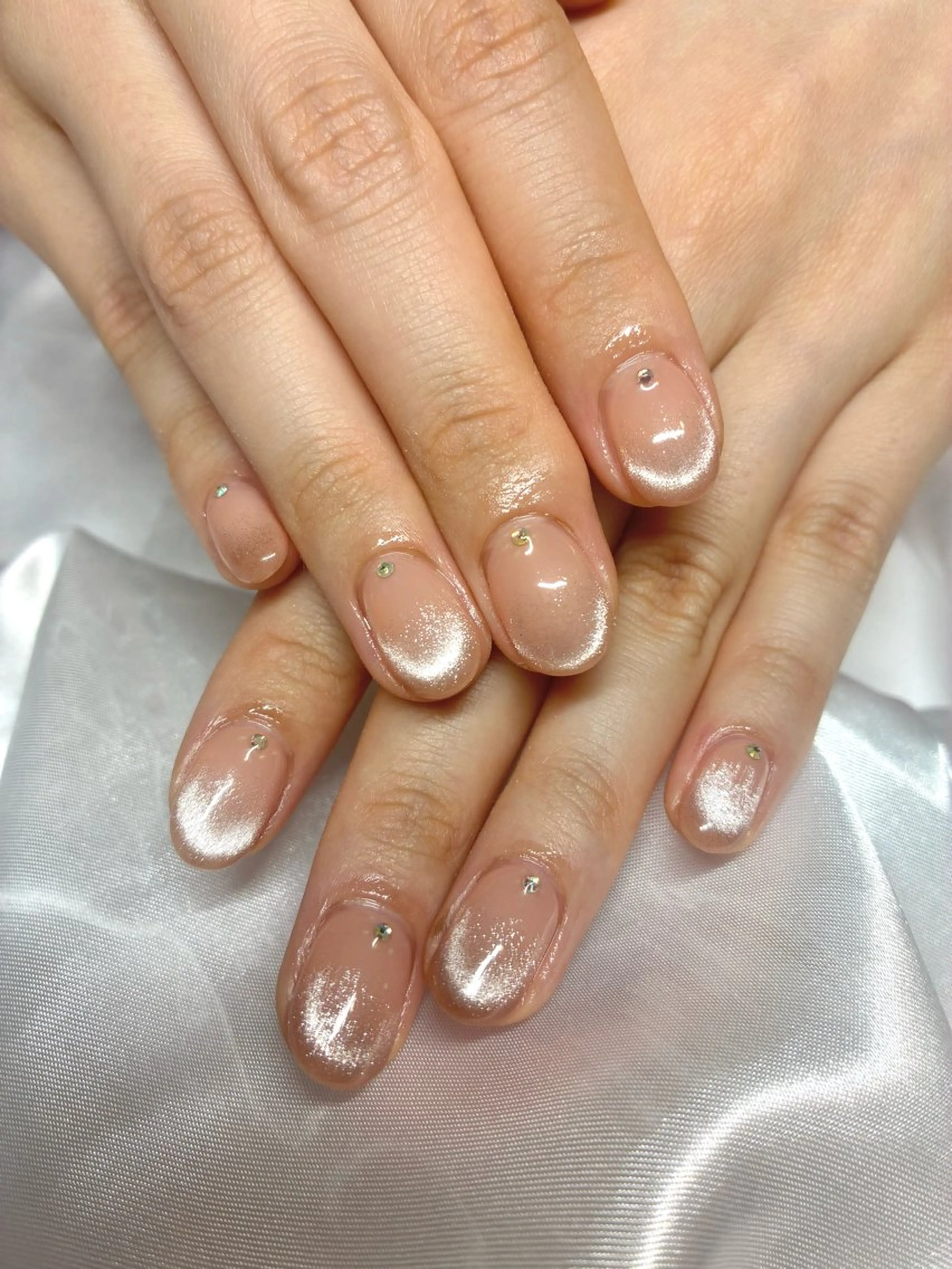 ネイル ジェルネイル マグネットネイル ハンドネイル Nail ヌシん家 AKANEのネイルデザイン